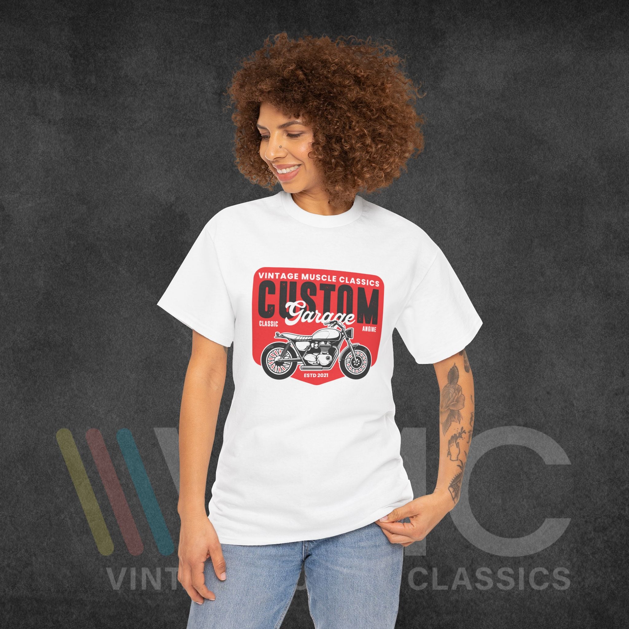 CMV Motorcycle - Unisex Heavy Cotton Tee