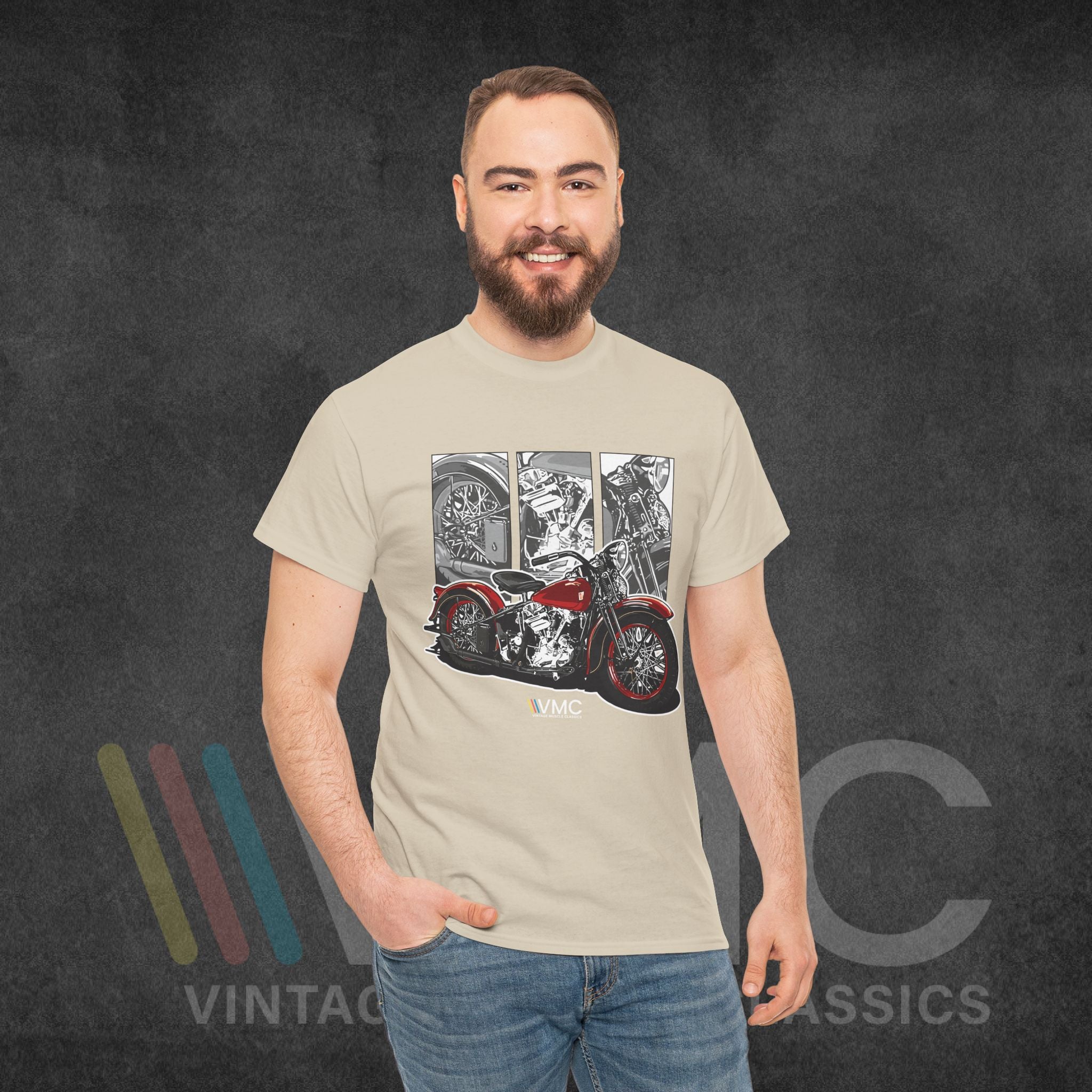 Classic Motorcycle - Unisex Heavy Cotton Tee