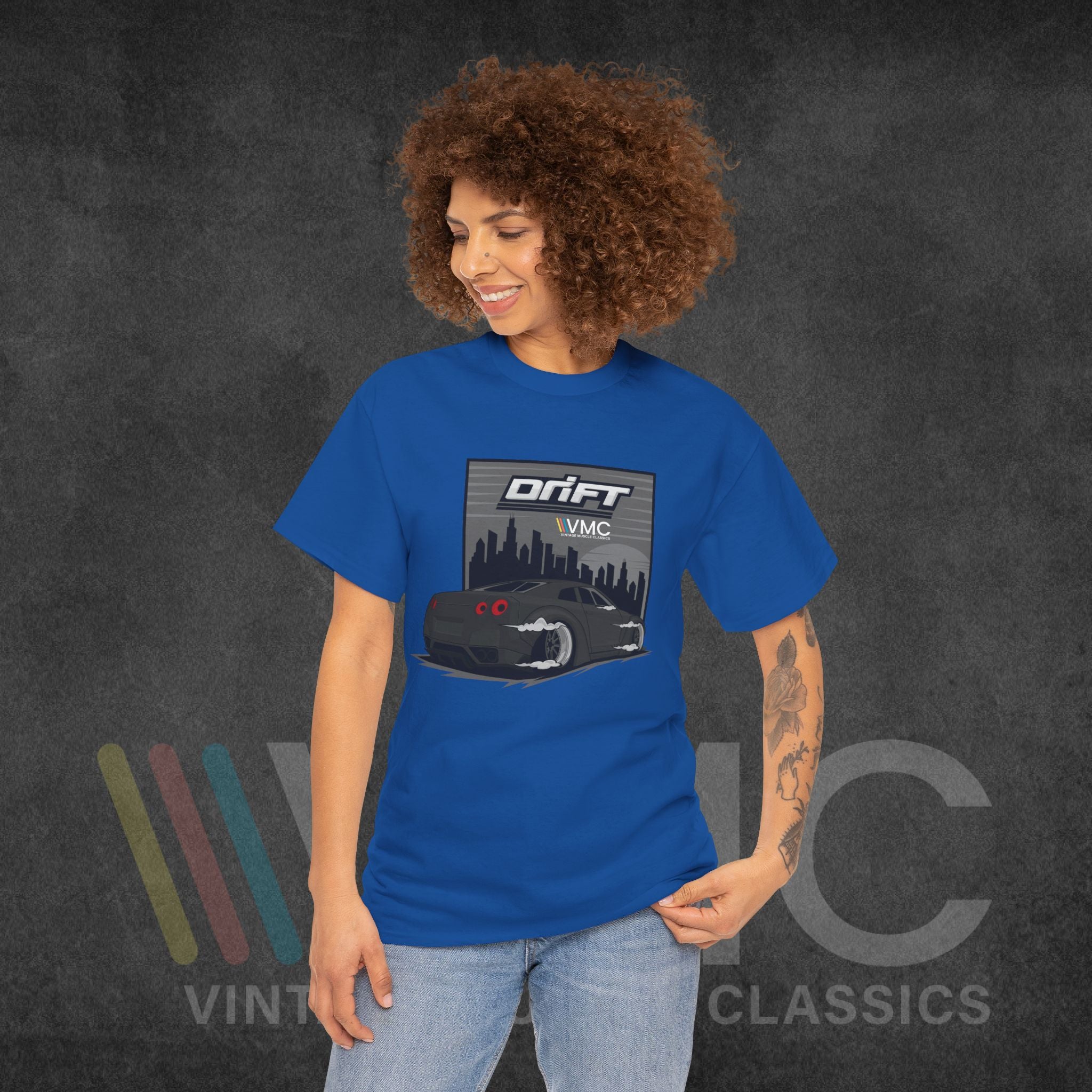 Skyline Drift - Unisex Heavy Cotton Tee