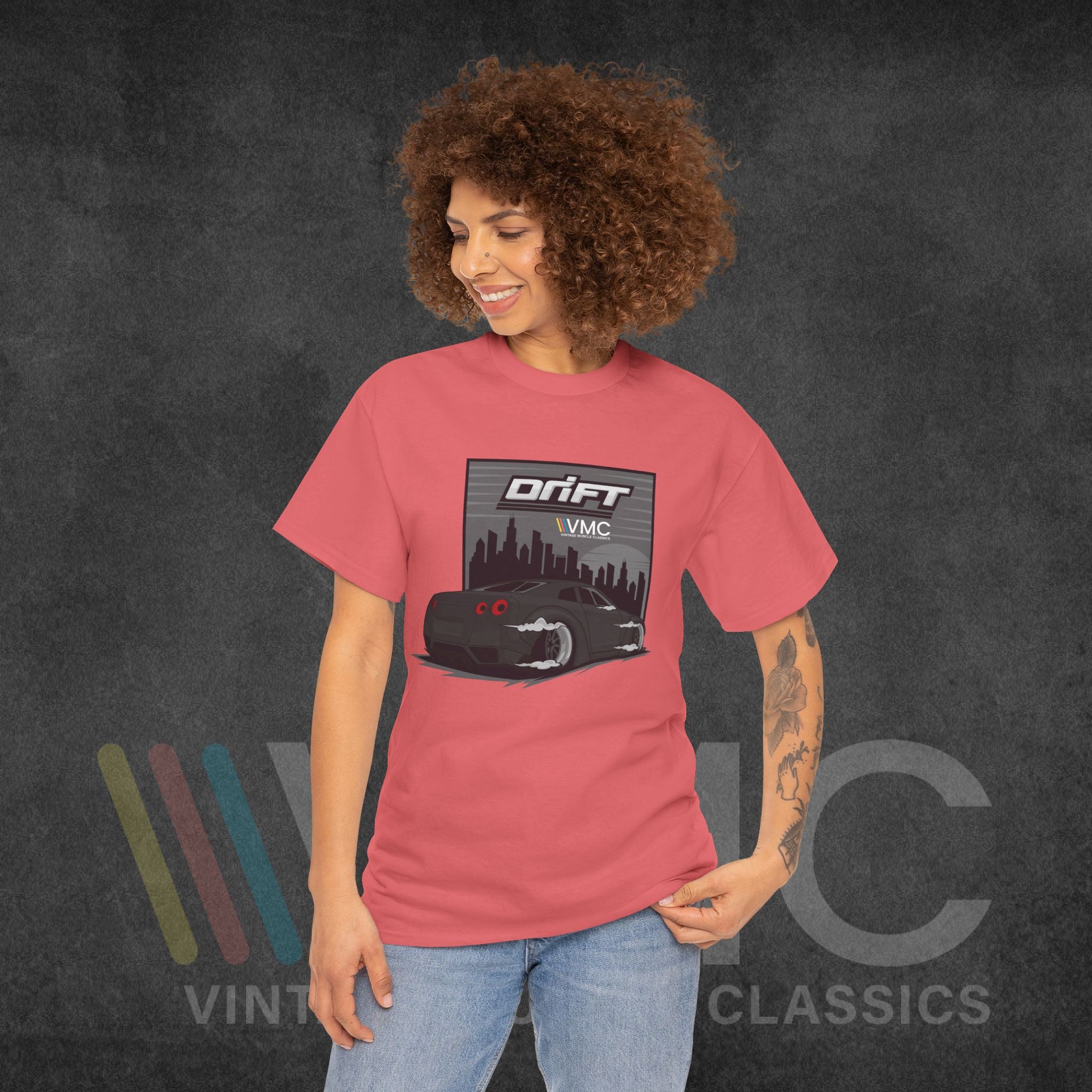 Skyline Drift - Unisex Heavy Cotton Tee