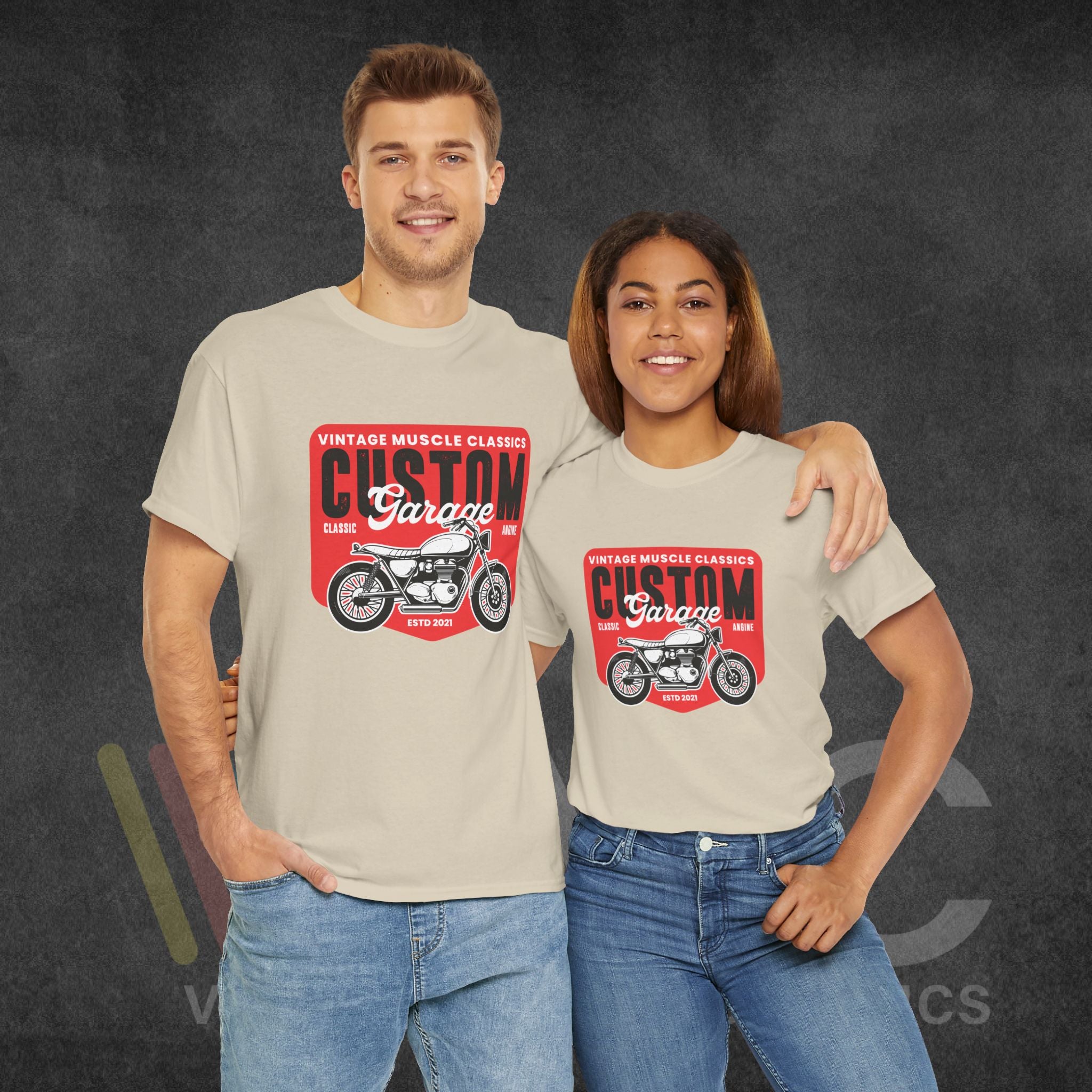 CMV Motorcycle - Unisex Heavy Cotton Tee