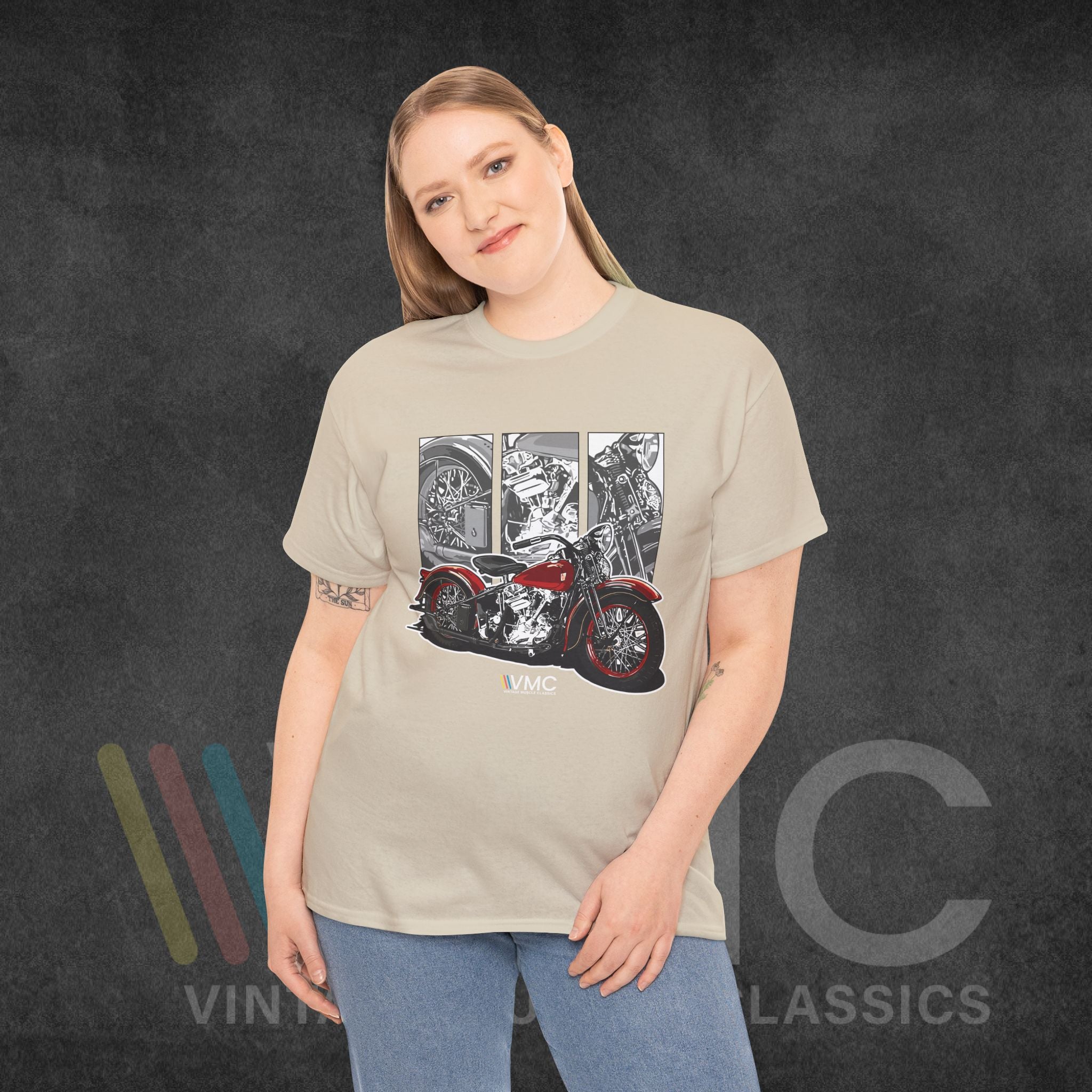 Classic Motorcycle - Unisex Heavy Cotton Tee