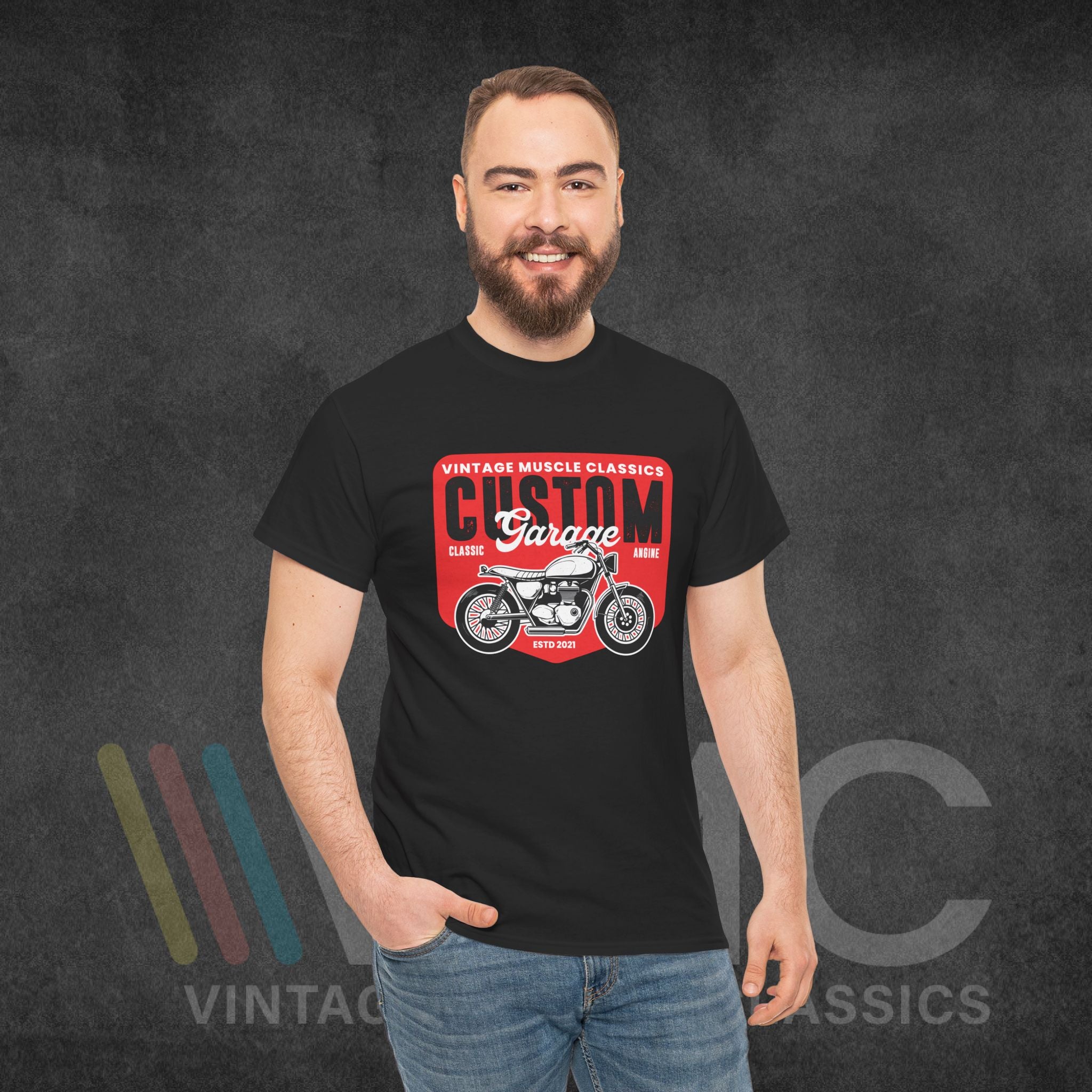 CMV Motorcycle - Unisex Heavy Cotton Tee