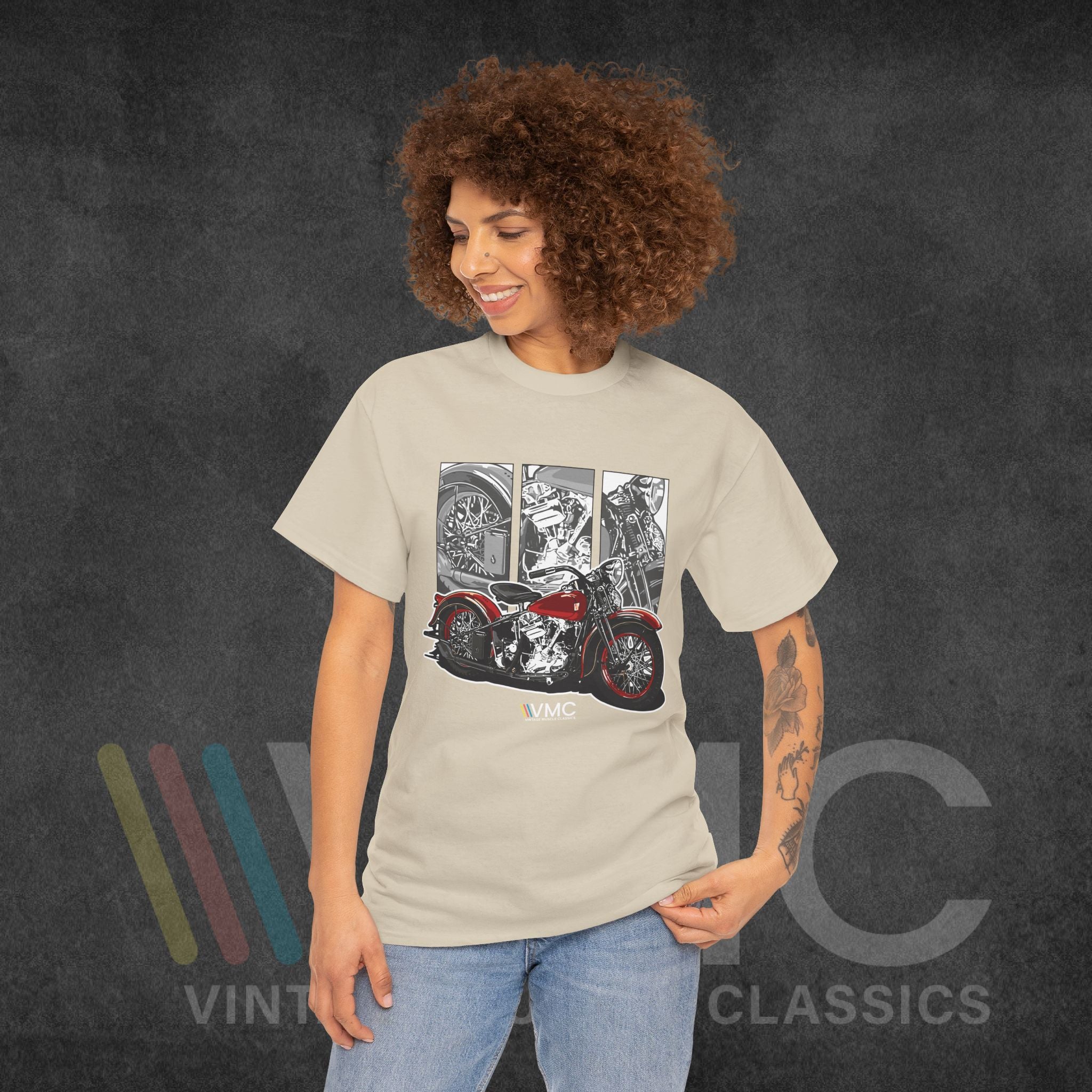 Classic Motorcycle - Unisex Heavy Cotton Tee