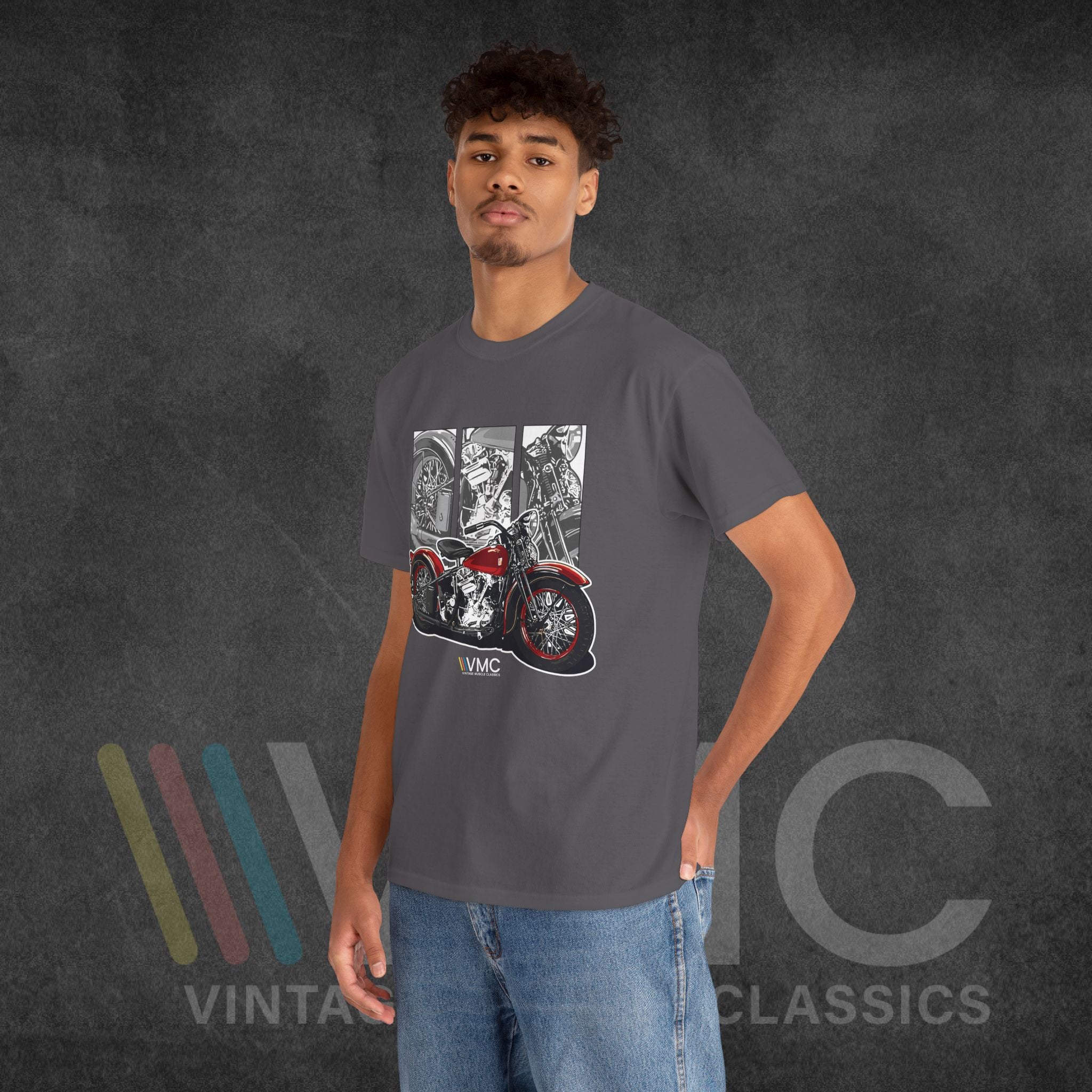 Classic Motorcycle - Unisex Heavy Cotton Tee