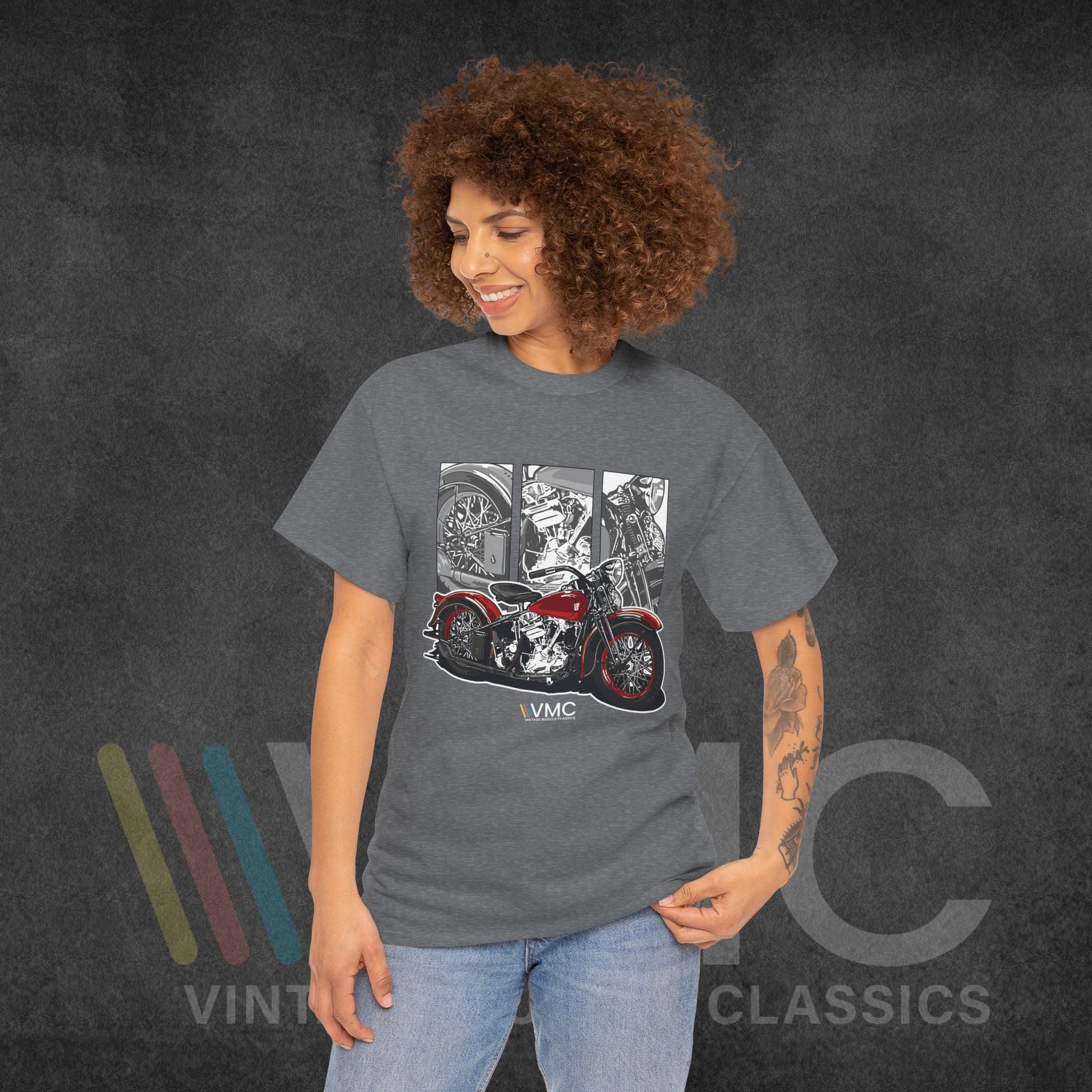 Classic Motorcycle - Unisex Heavy Cotton Tee