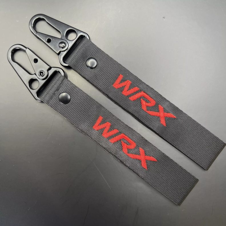 Subaru WRX Key Chain Key Ring Doubled Sided red & Black