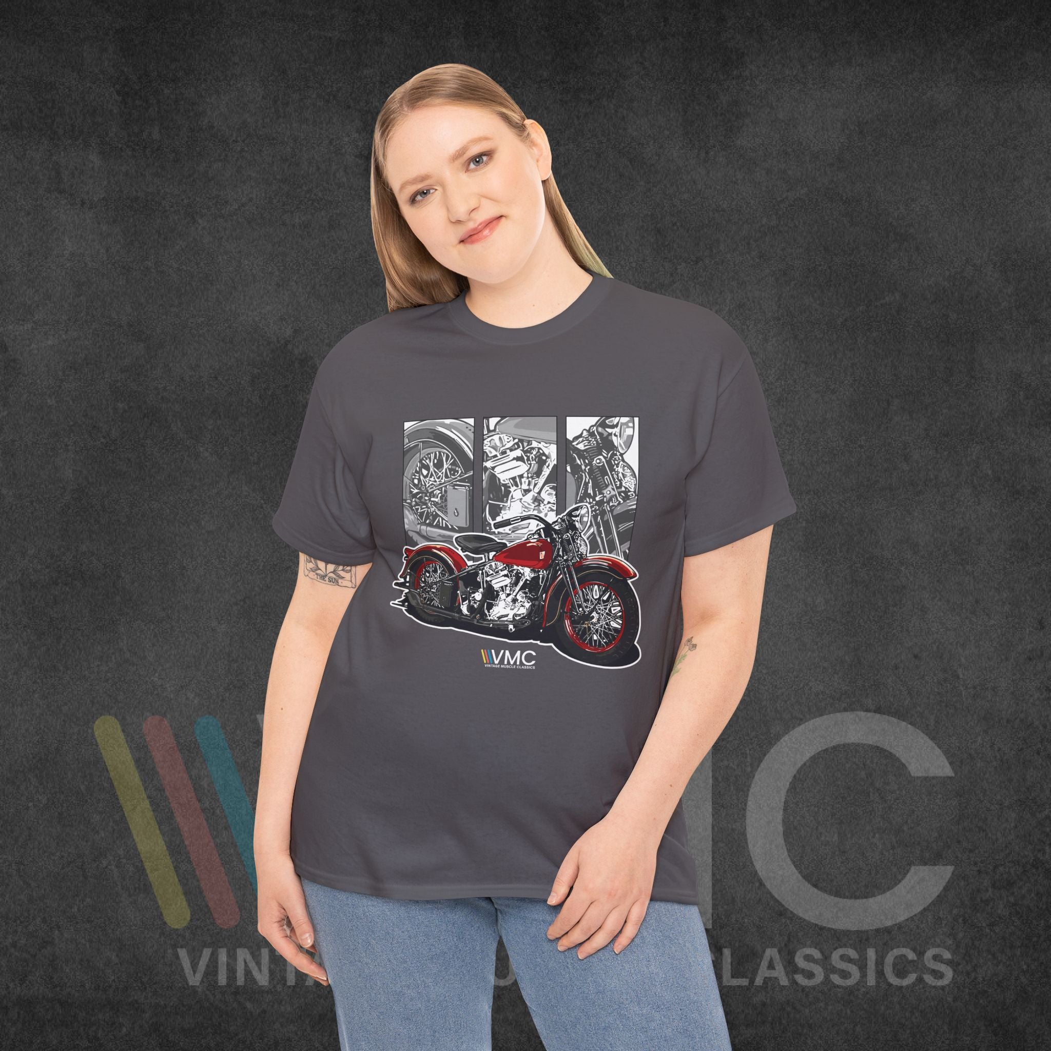 Classic Motorcycle - Unisex Heavy Cotton Tee