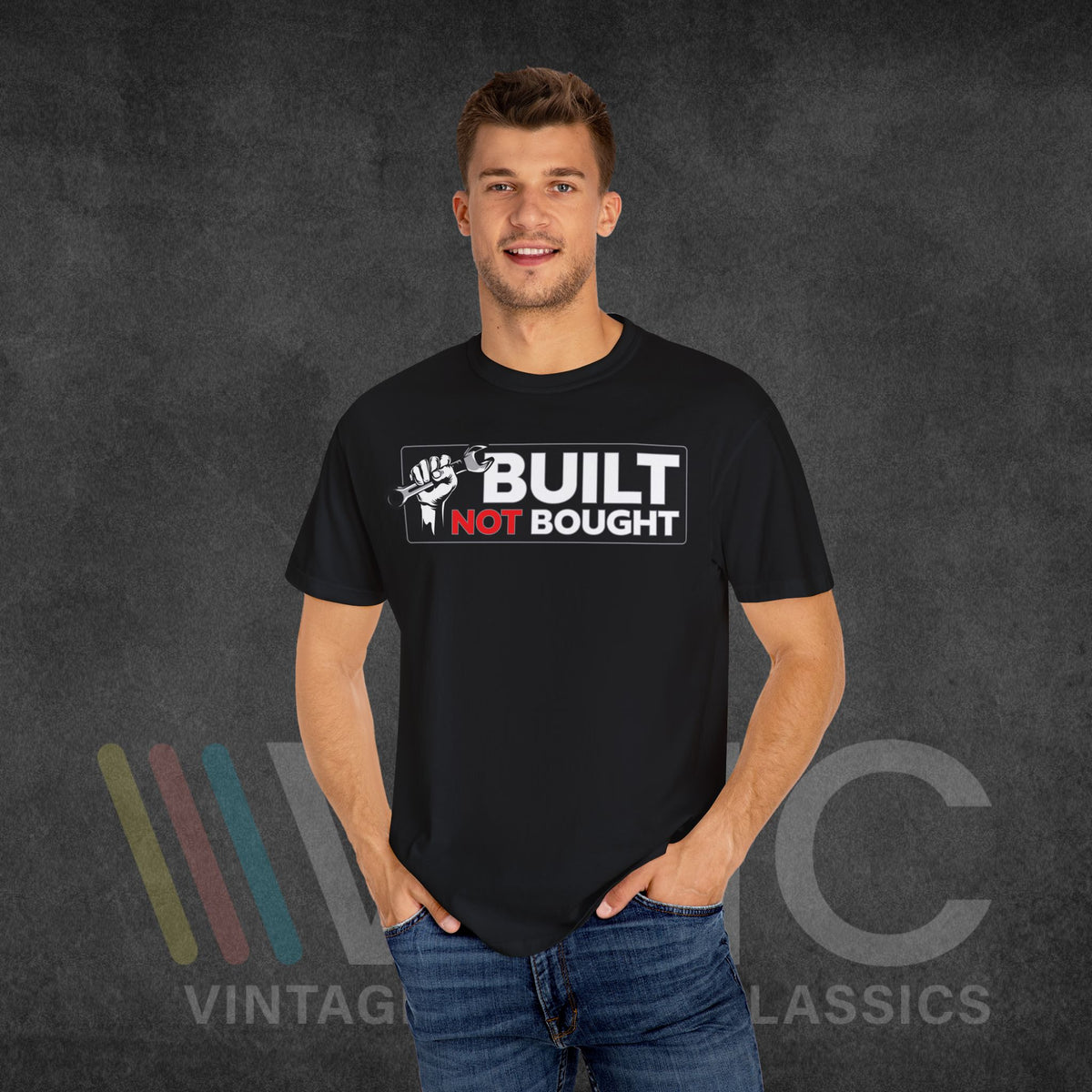 Built not bought - Unisex Garment-Dyed T-shirt