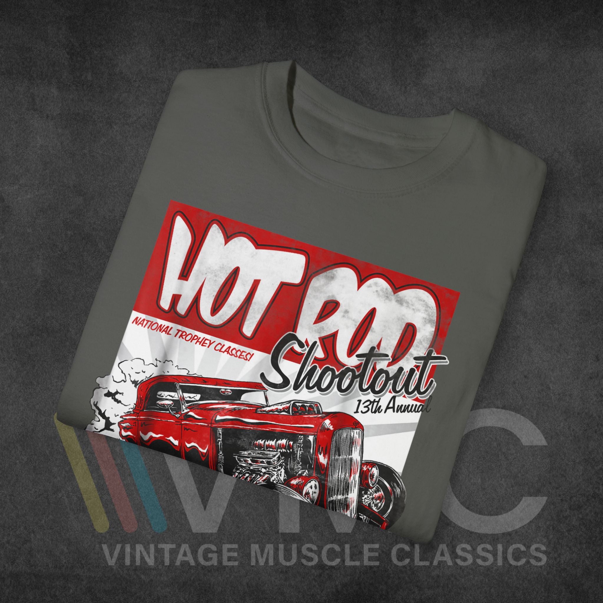 Hot Rod Shoot Out - Unisex Garment-Dyed T-shirt