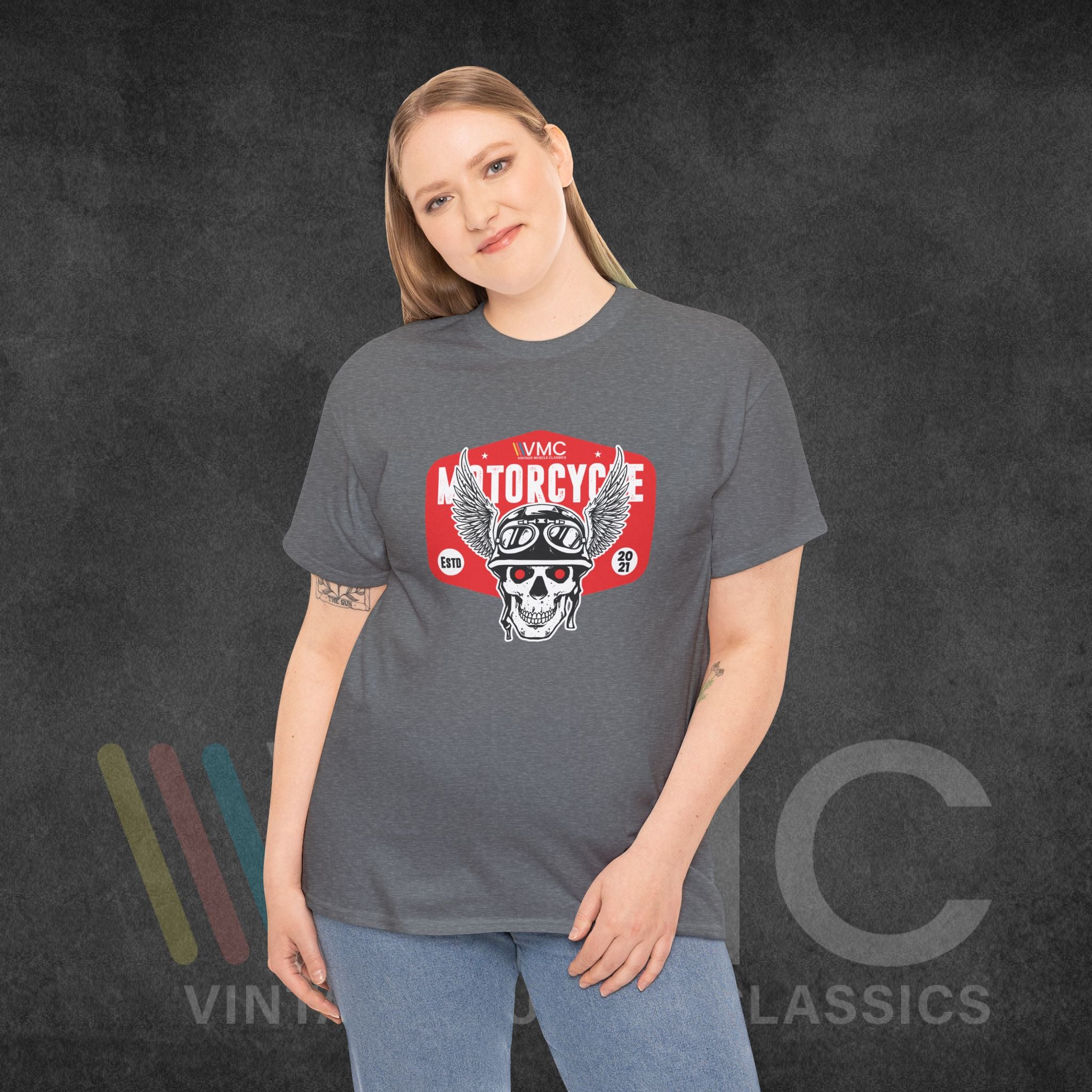 VMC Motorcycle - Unisex Heavy Cotton Tee