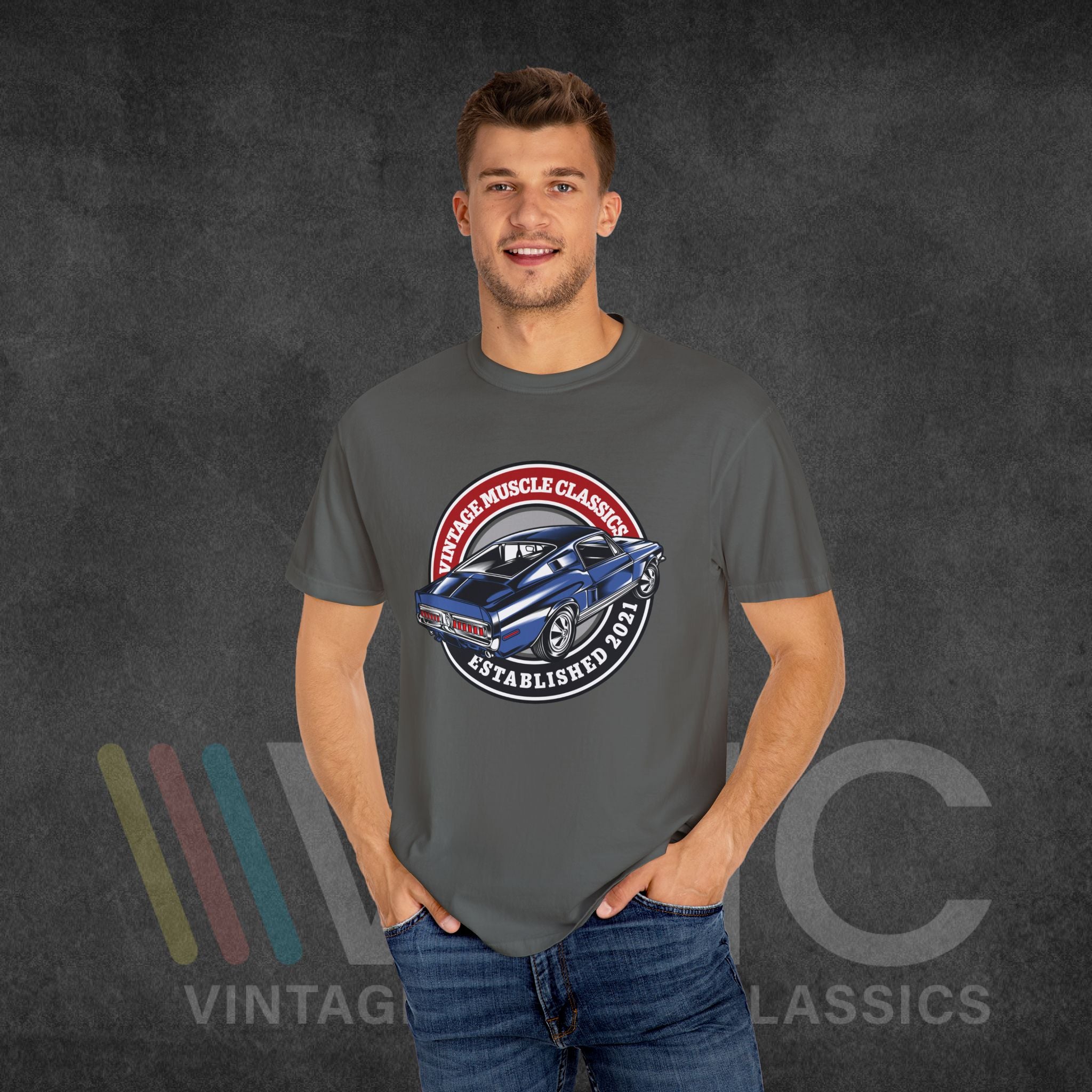 Vintage Muscle Classics - Unisex Garment-Dyed T-shirt