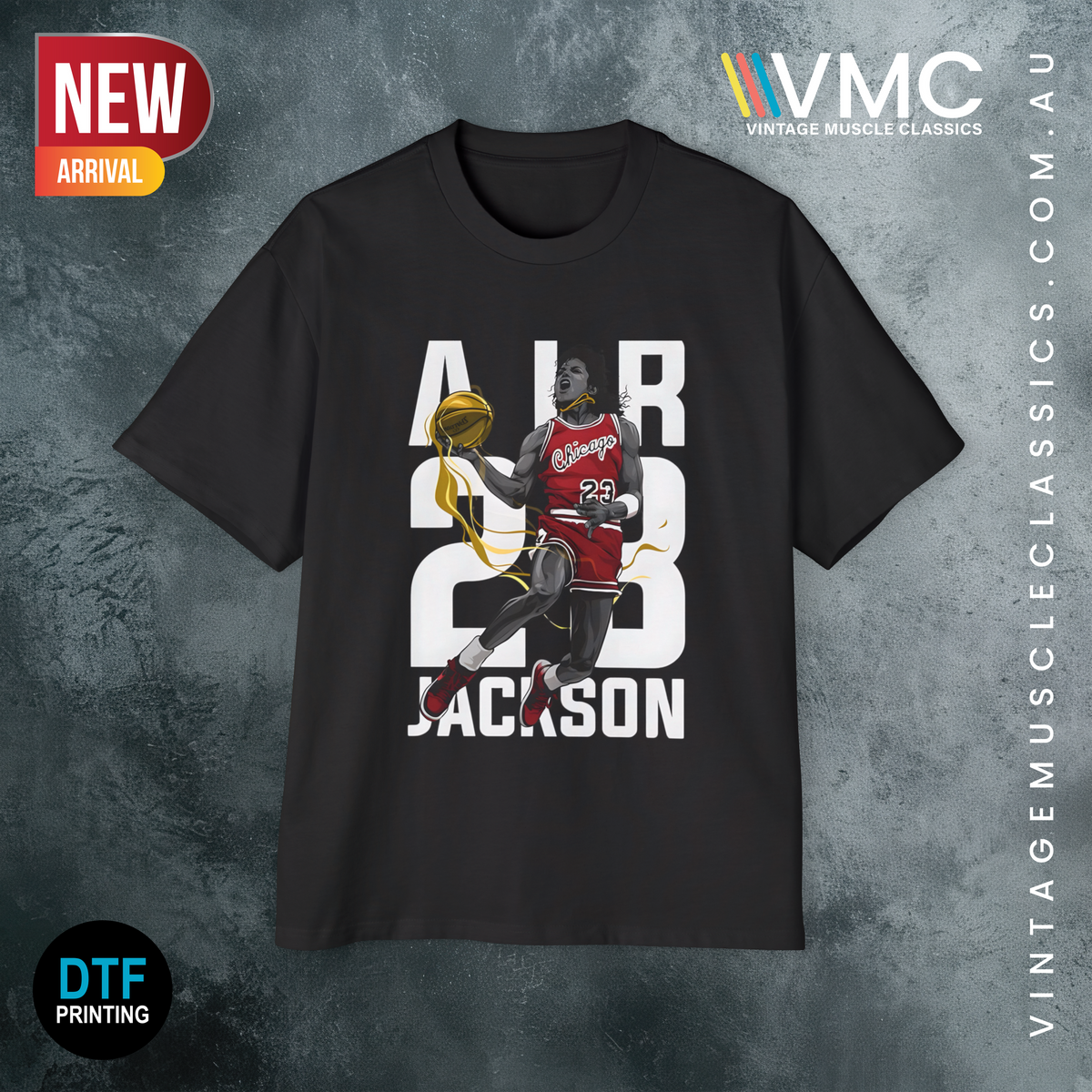 Michael Jordan ‘Air 23' Jackson (Oversized Heavyweight T-shirt) Size: Large