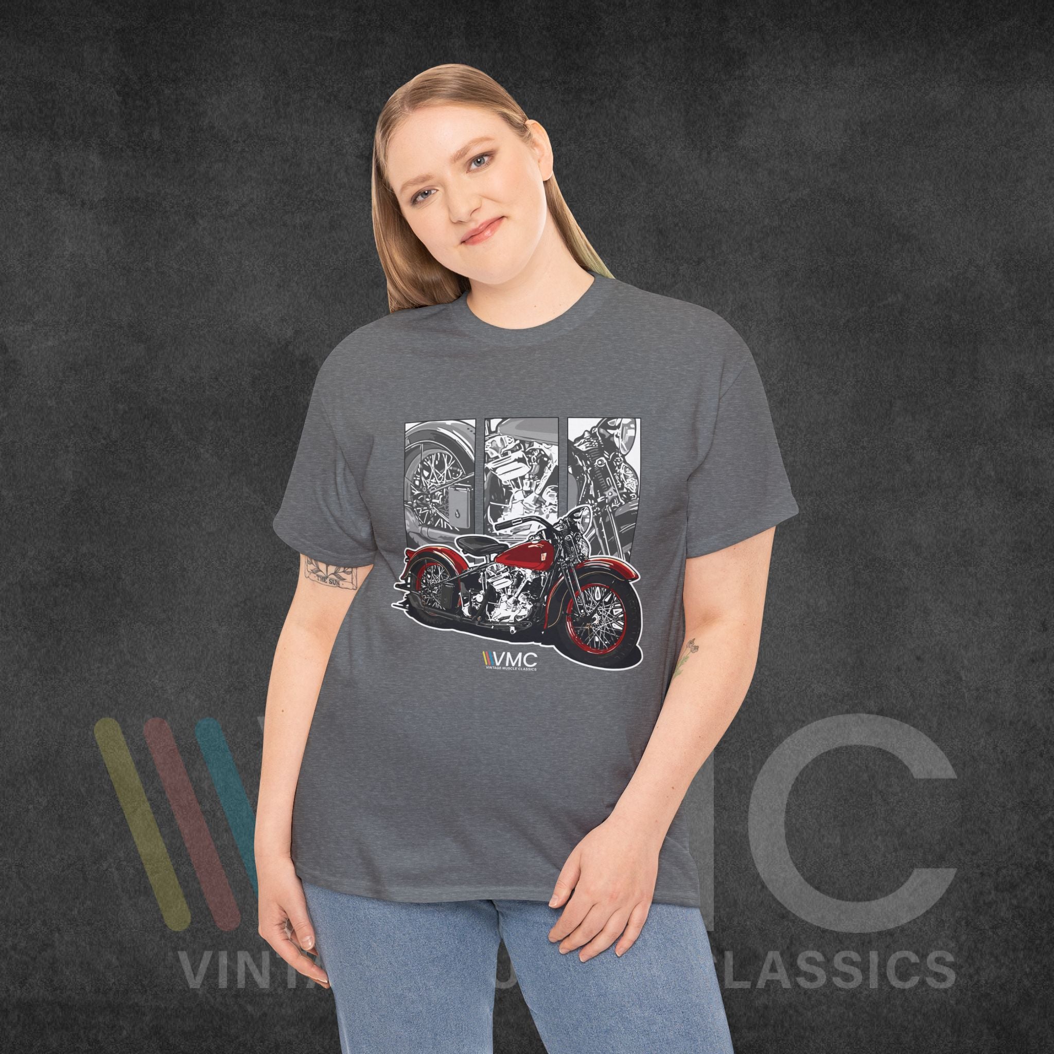 Classic Motorcycle - Unisex Heavy Cotton Tee