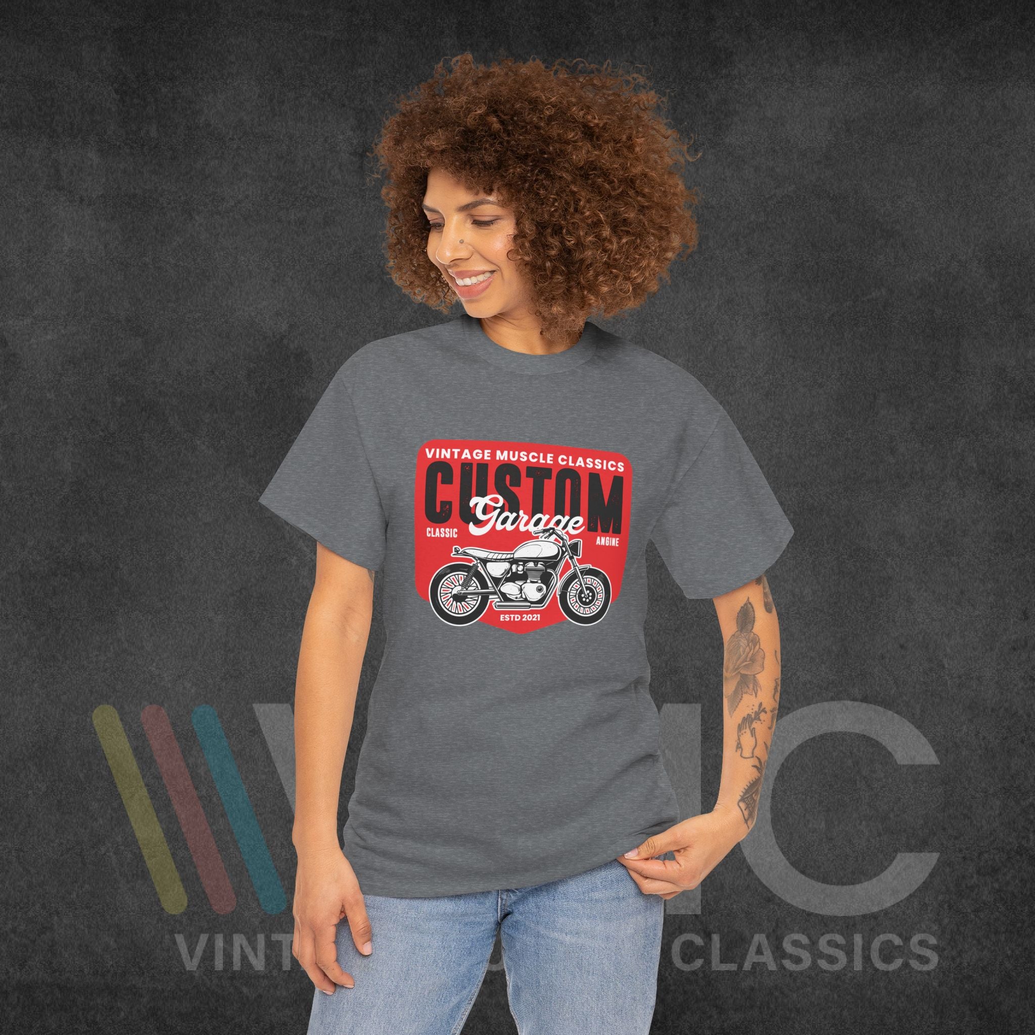 CMV Motorcycle - Unisex Heavy Cotton Tee