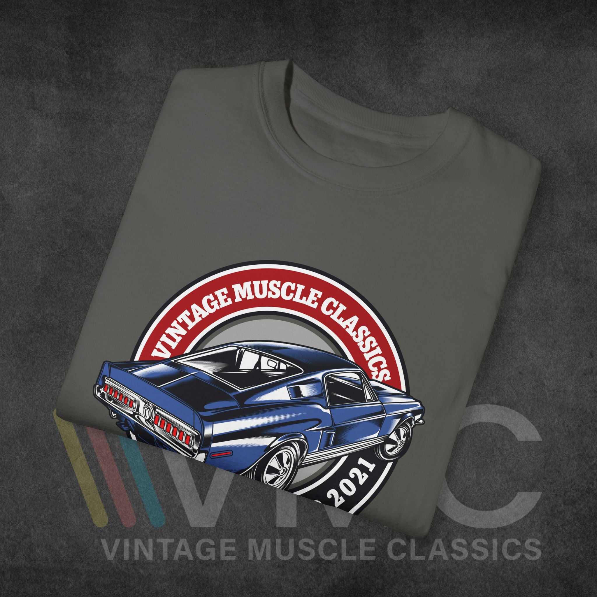 Vintage Muscle Classics - Unisex Garment-Dyed T-shirt