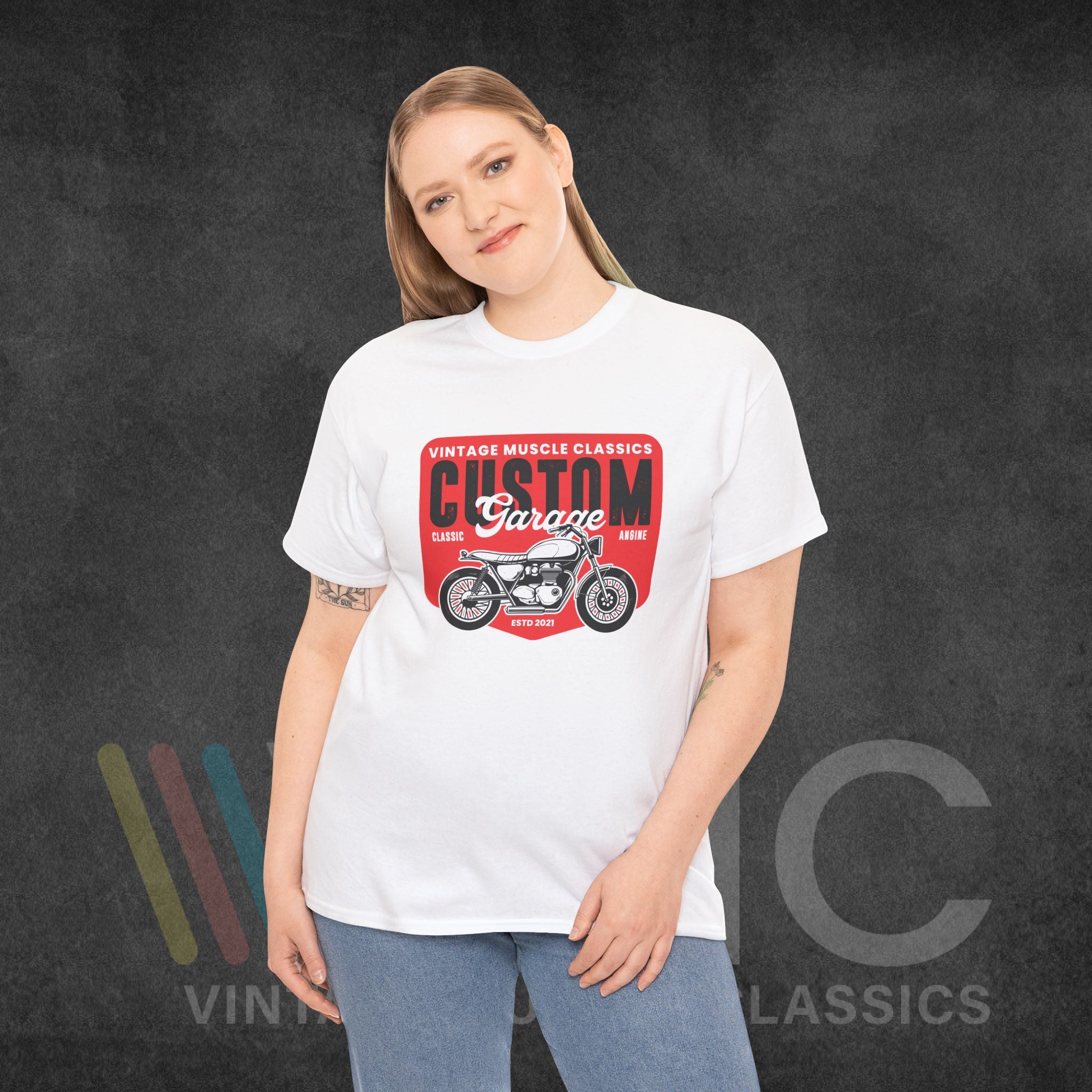 CMV Motorcycle - Unisex Heavy Cotton Tee