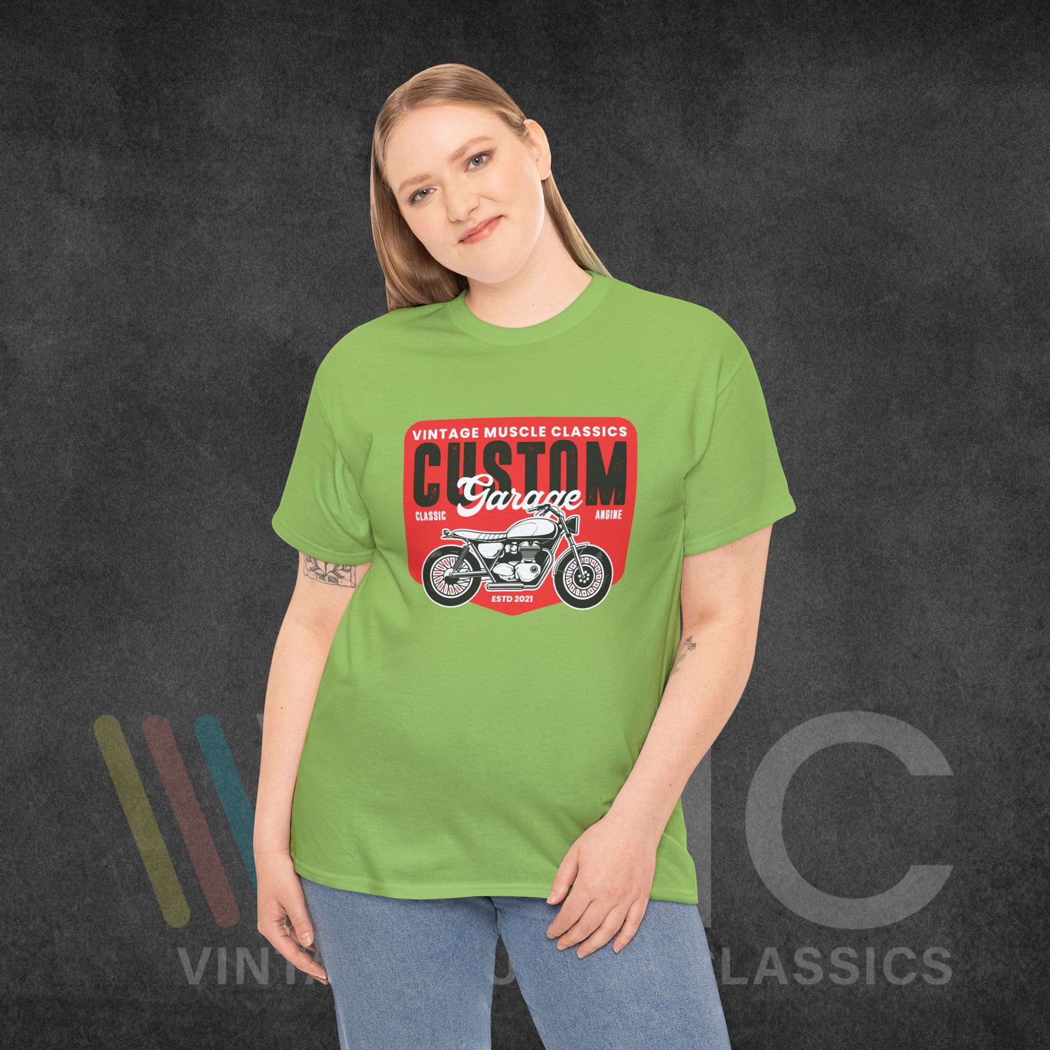 CMV Motorcycle - Unisex Heavy Cotton Tee