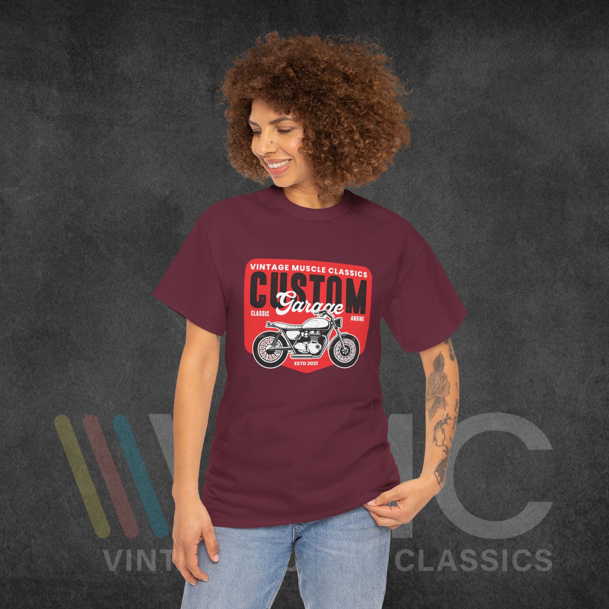 CMV Motorcycle - Unisex Heavy Cotton Tee