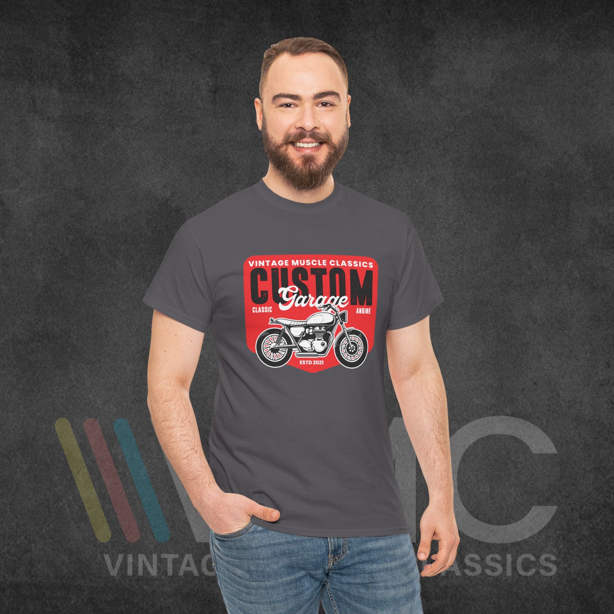 CMV Motorcycle - Unisex Heavy Cotton Tee