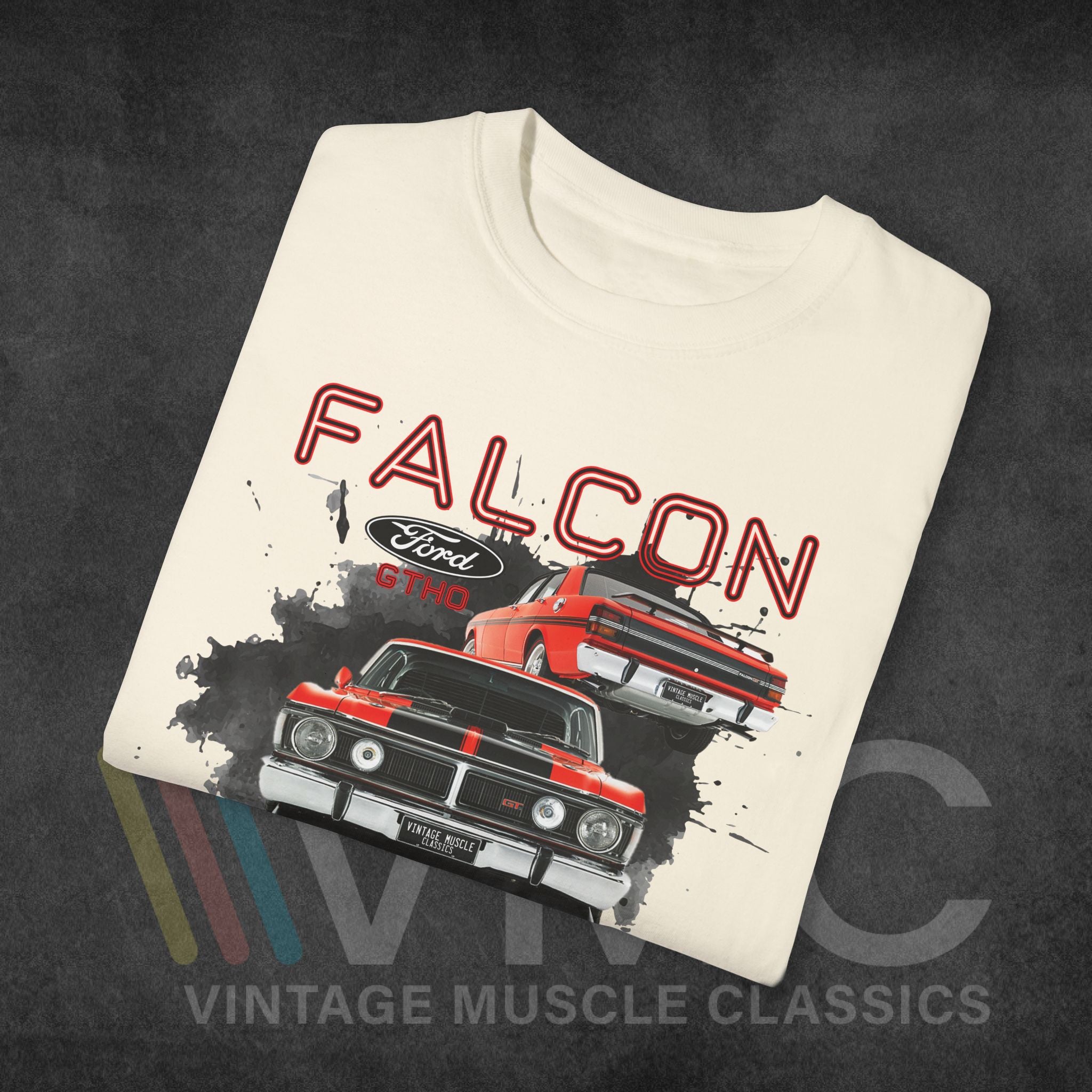 FALCON XY - Unisex Garment-Dyed T-shirt