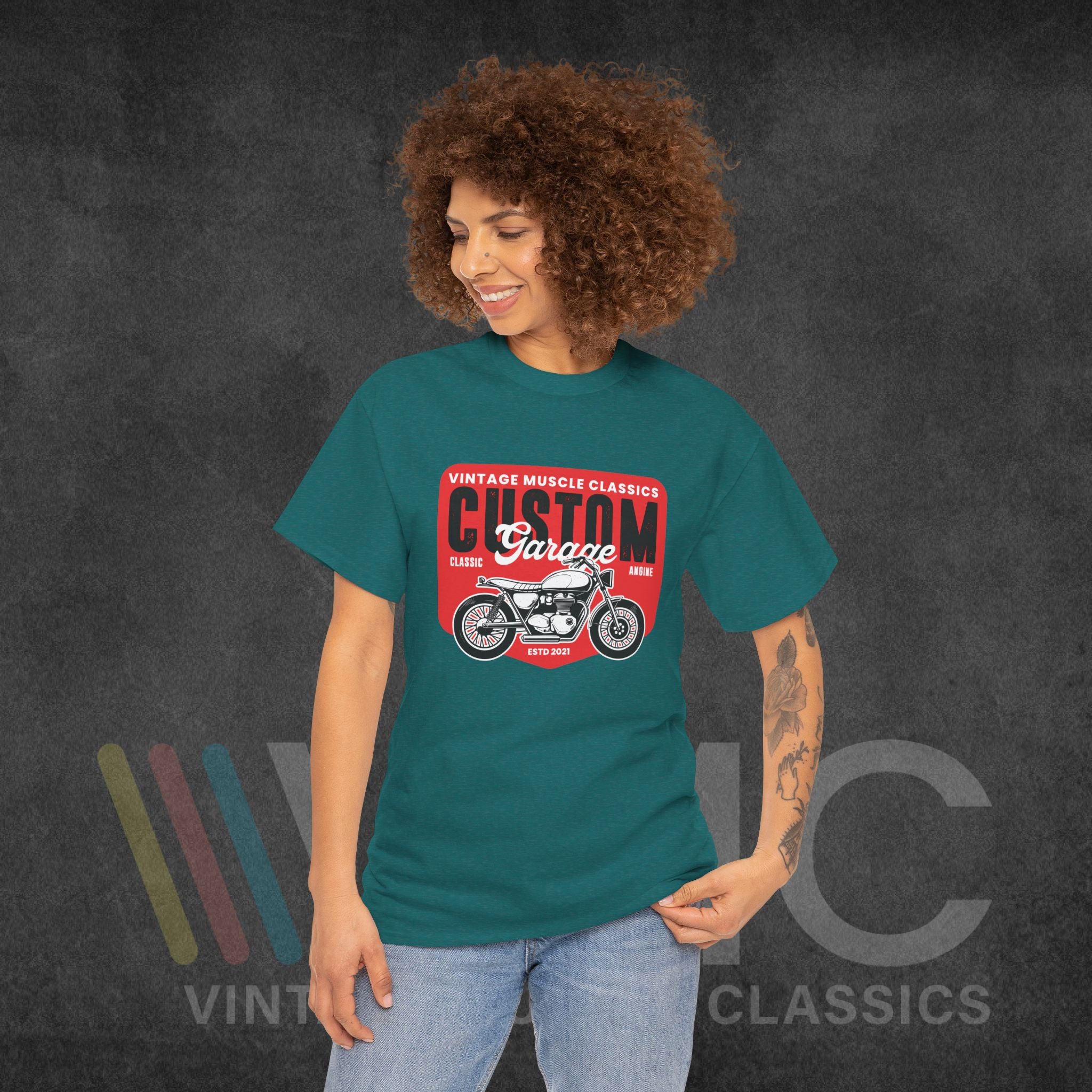 CMV Motorcycle - Unisex Heavy Cotton Tee