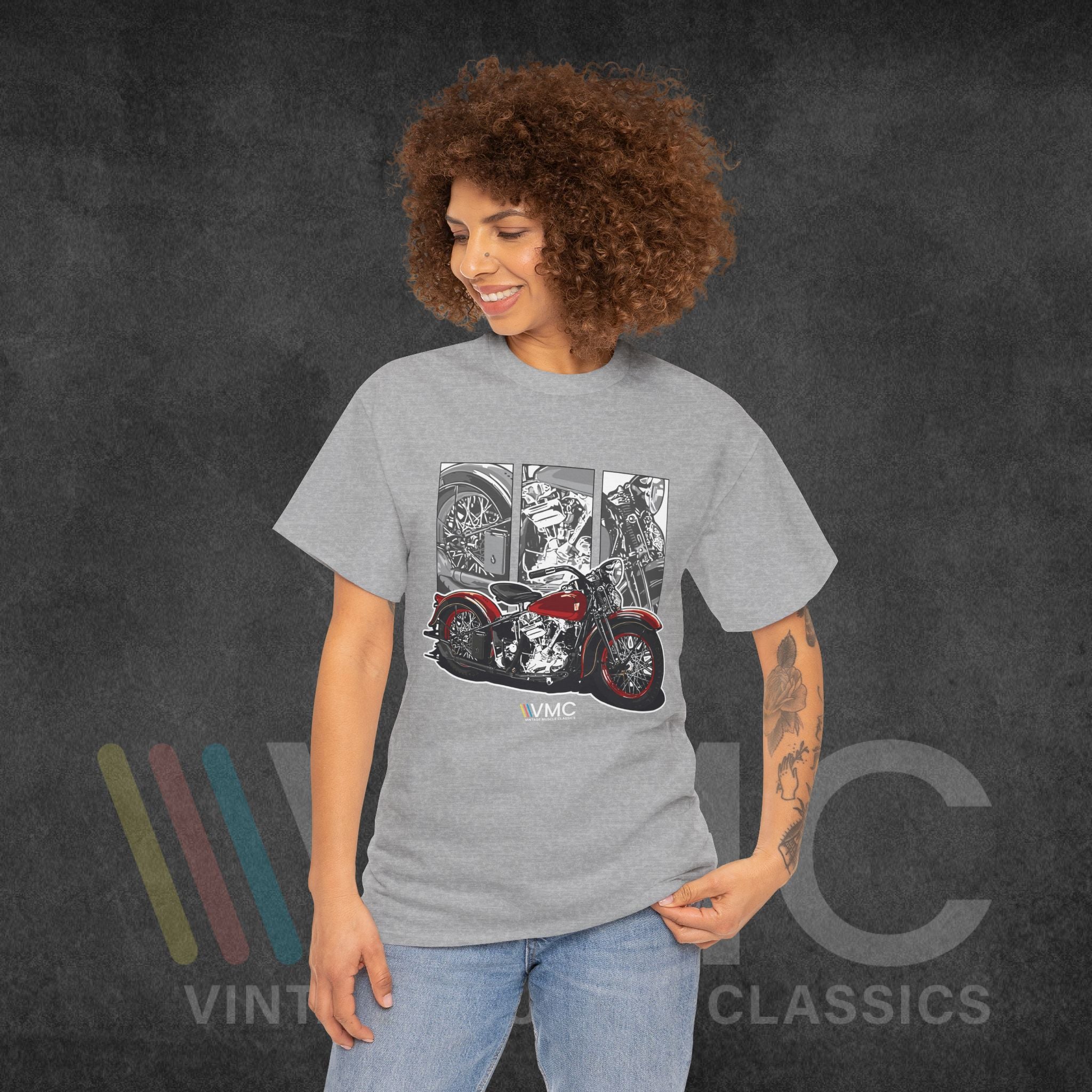 Classic Motorcycle - Unisex Heavy Cotton Tee