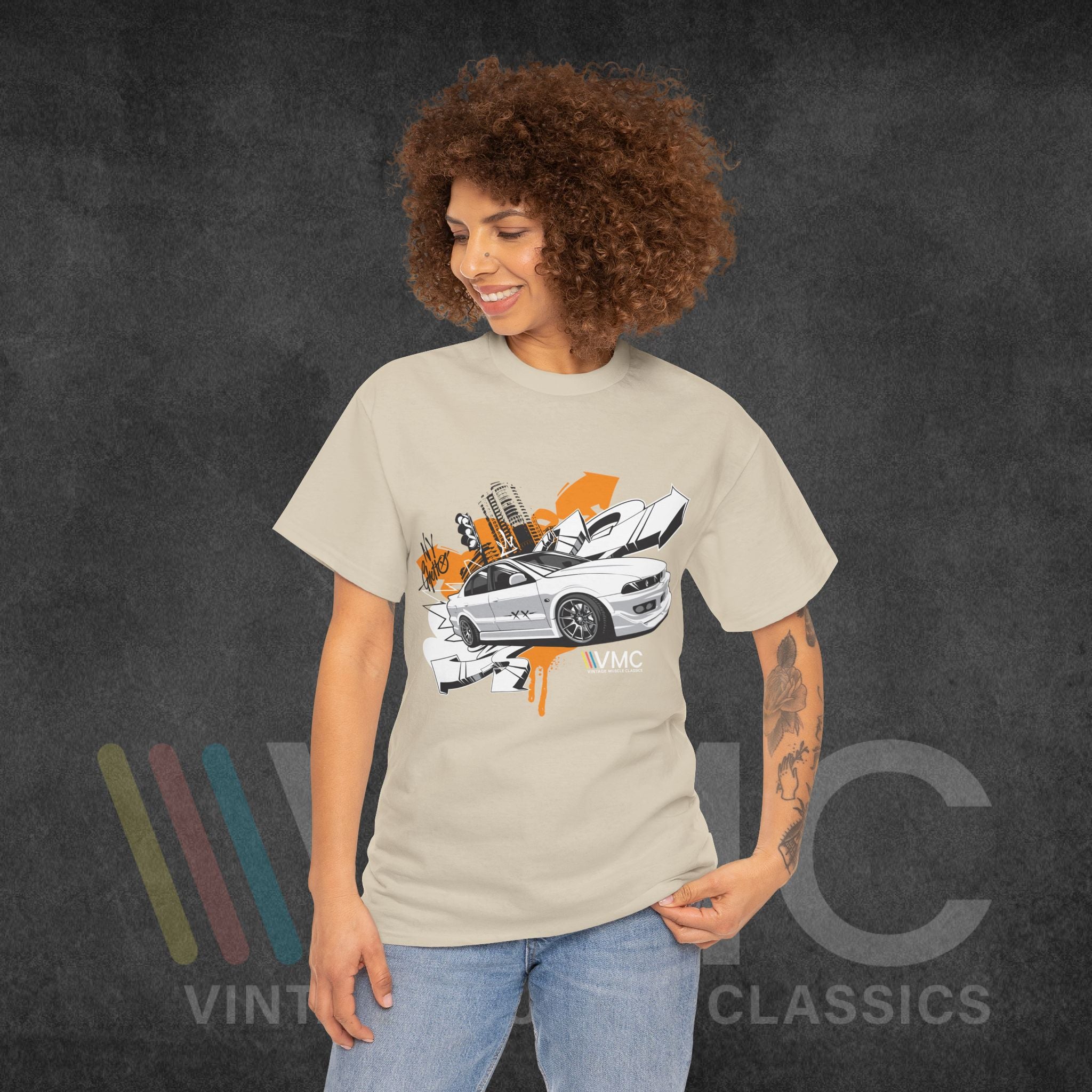 Skyline Drift - Unisex Heavy Cotton Tee