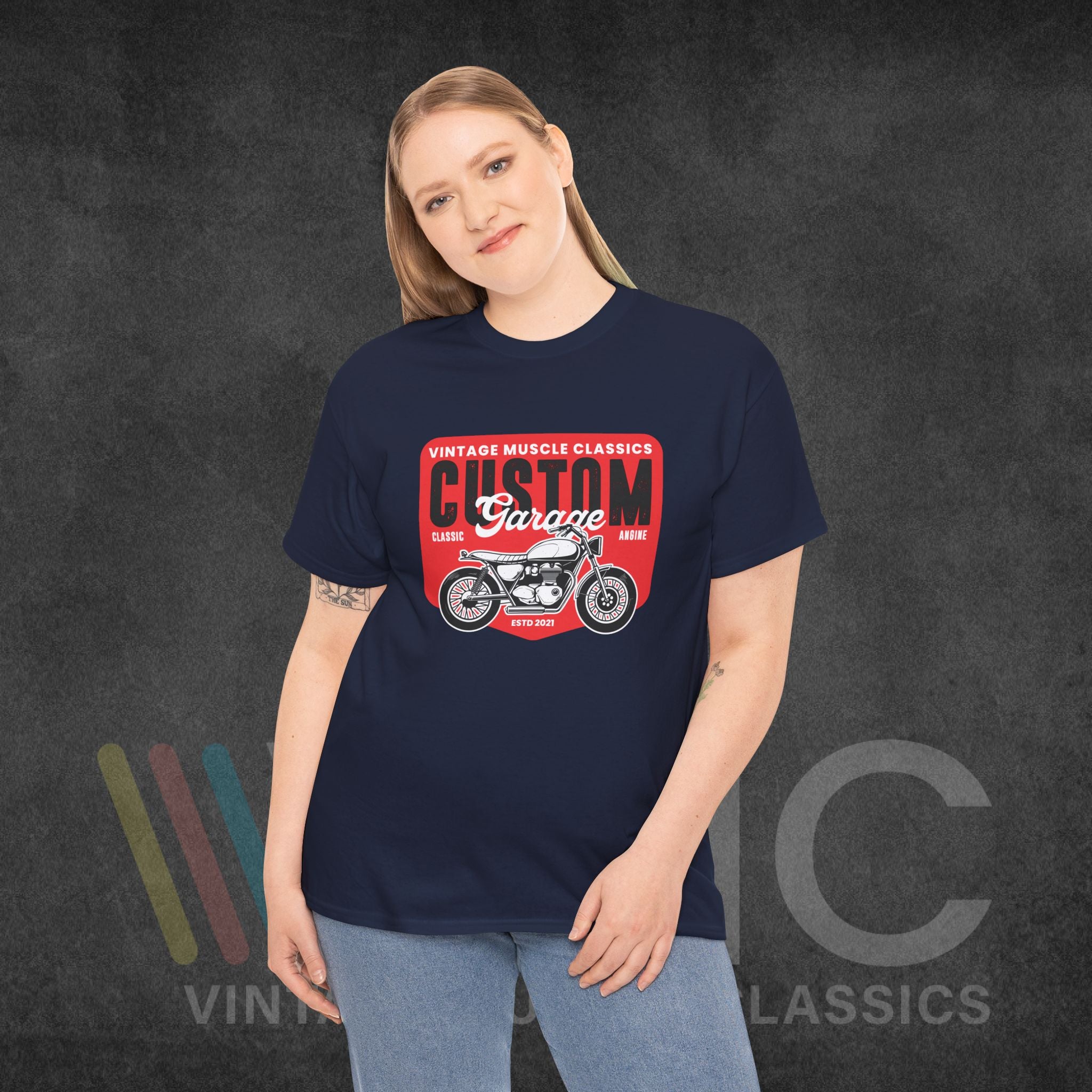 CMV Motorcycle - Unisex Heavy Cotton Tee