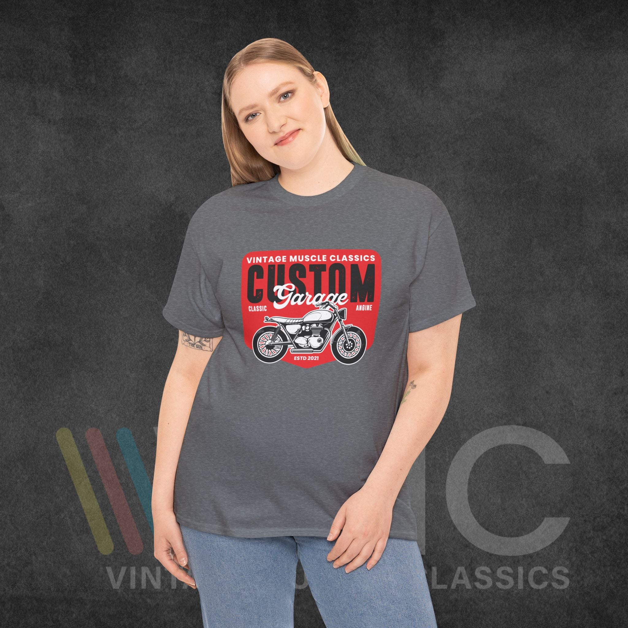 CMV Motorcycle - Unisex Heavy Cotton Tee