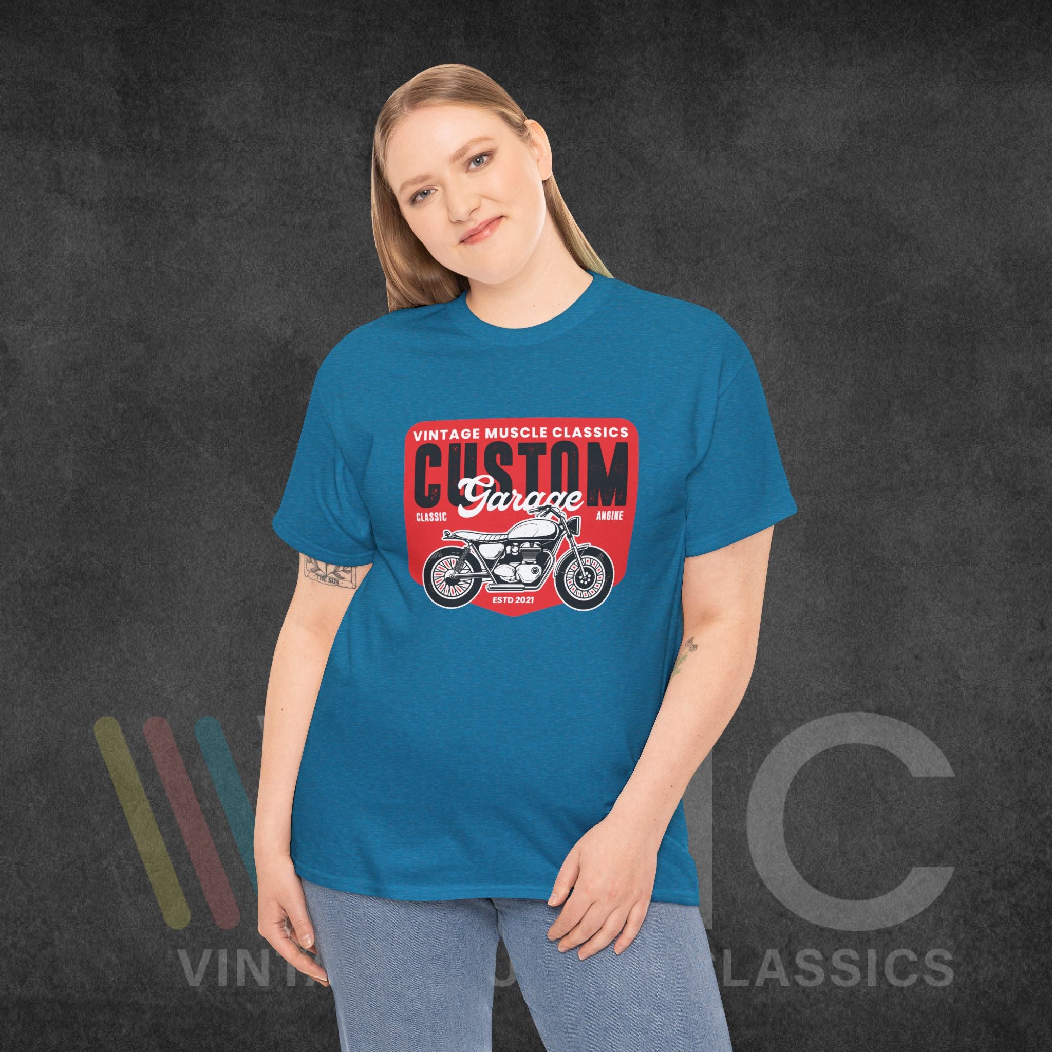 CMV Motorcycle - Unisex Heavy Cotton Tee