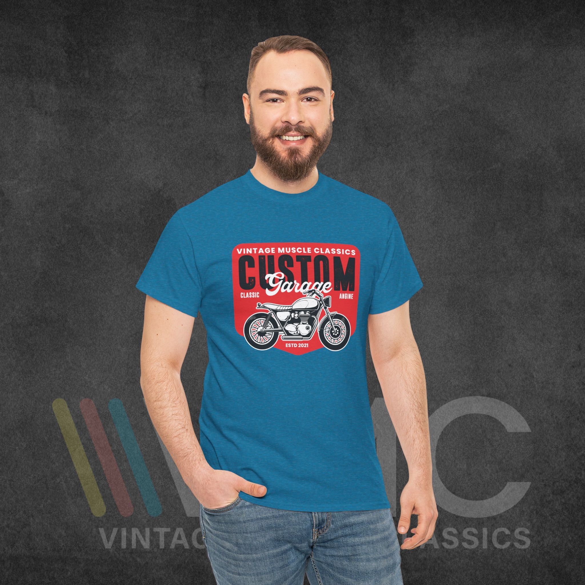 CMV Motorcycle - Unisex Heavy Cotton Tee