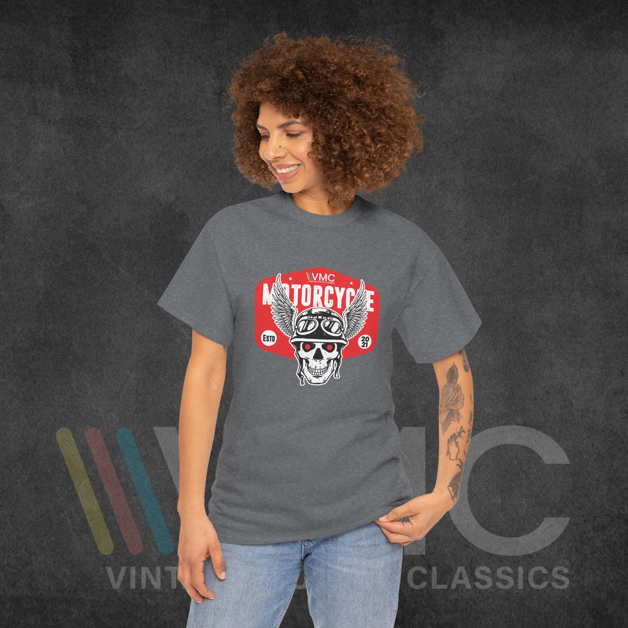 VMC Motorcycle - Unisex Heavy Cotton Tee