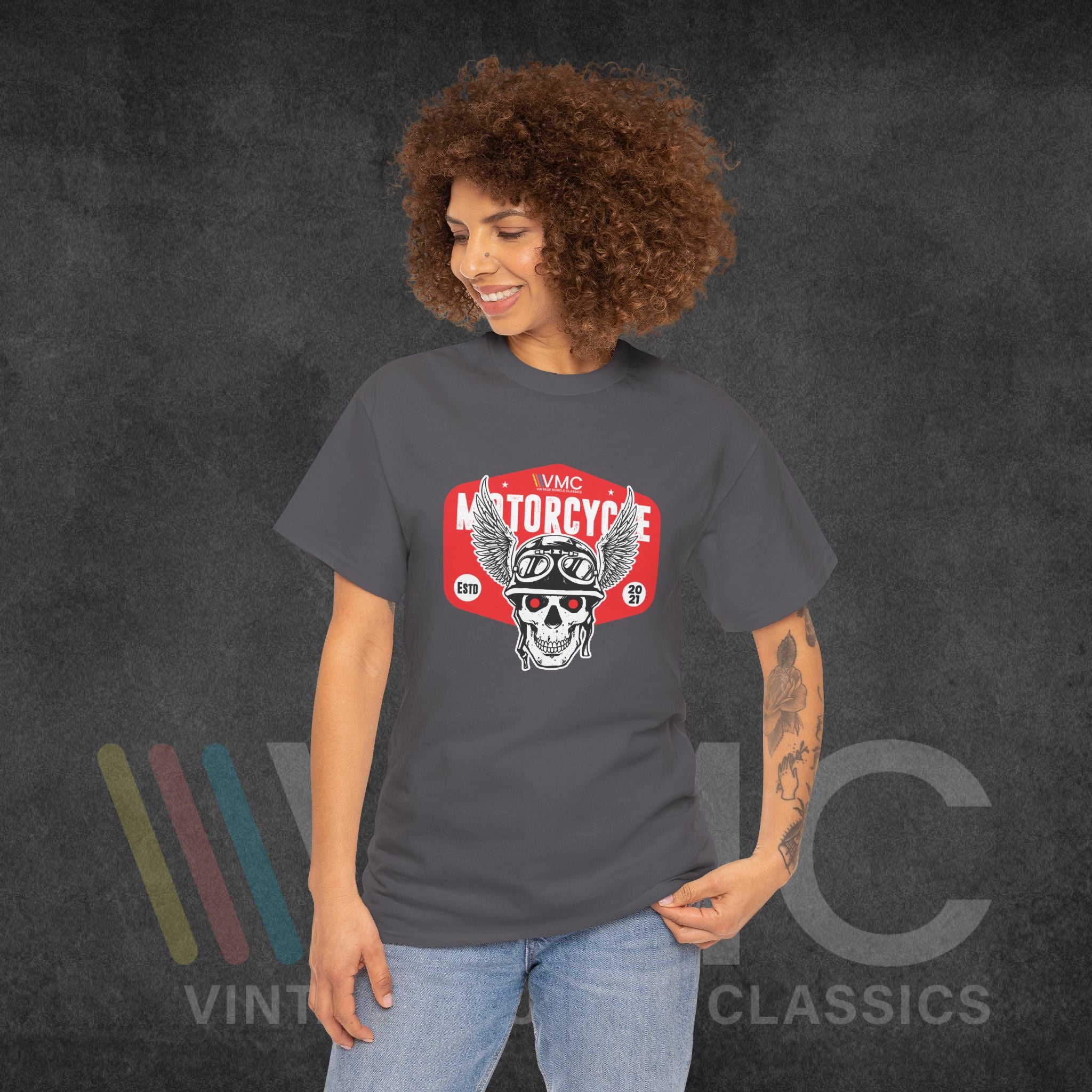 VMC Motorcycle - Unisex Heavy Cotton Tee