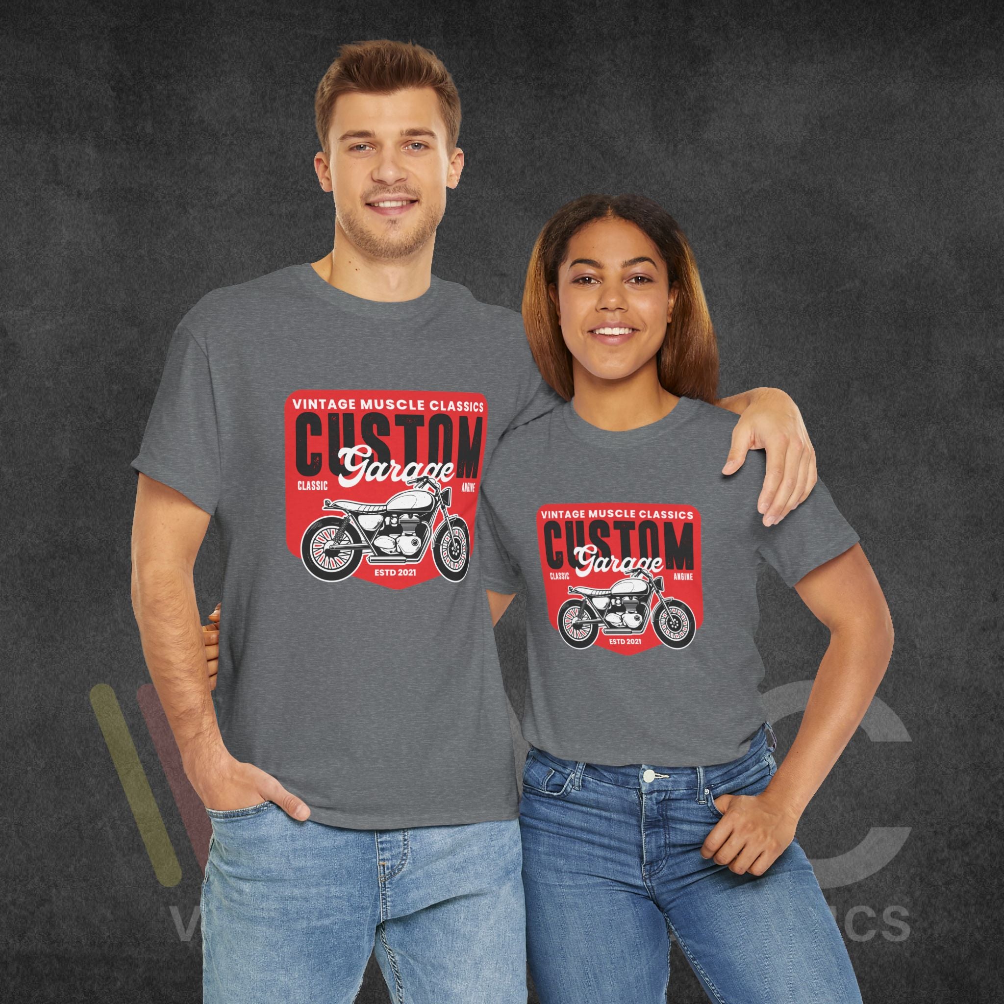 CMV Motorcycle - Unisex Heavy Cotton Tee