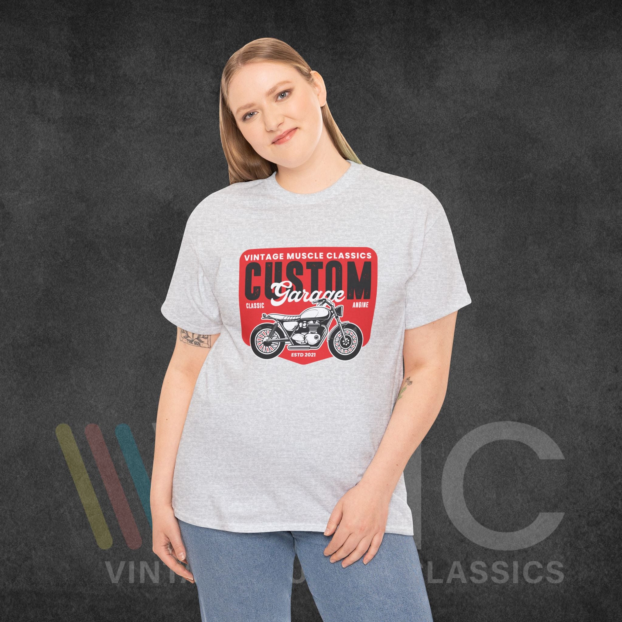 CMV Motorcycle - Unisex Heavy Cotton Tee