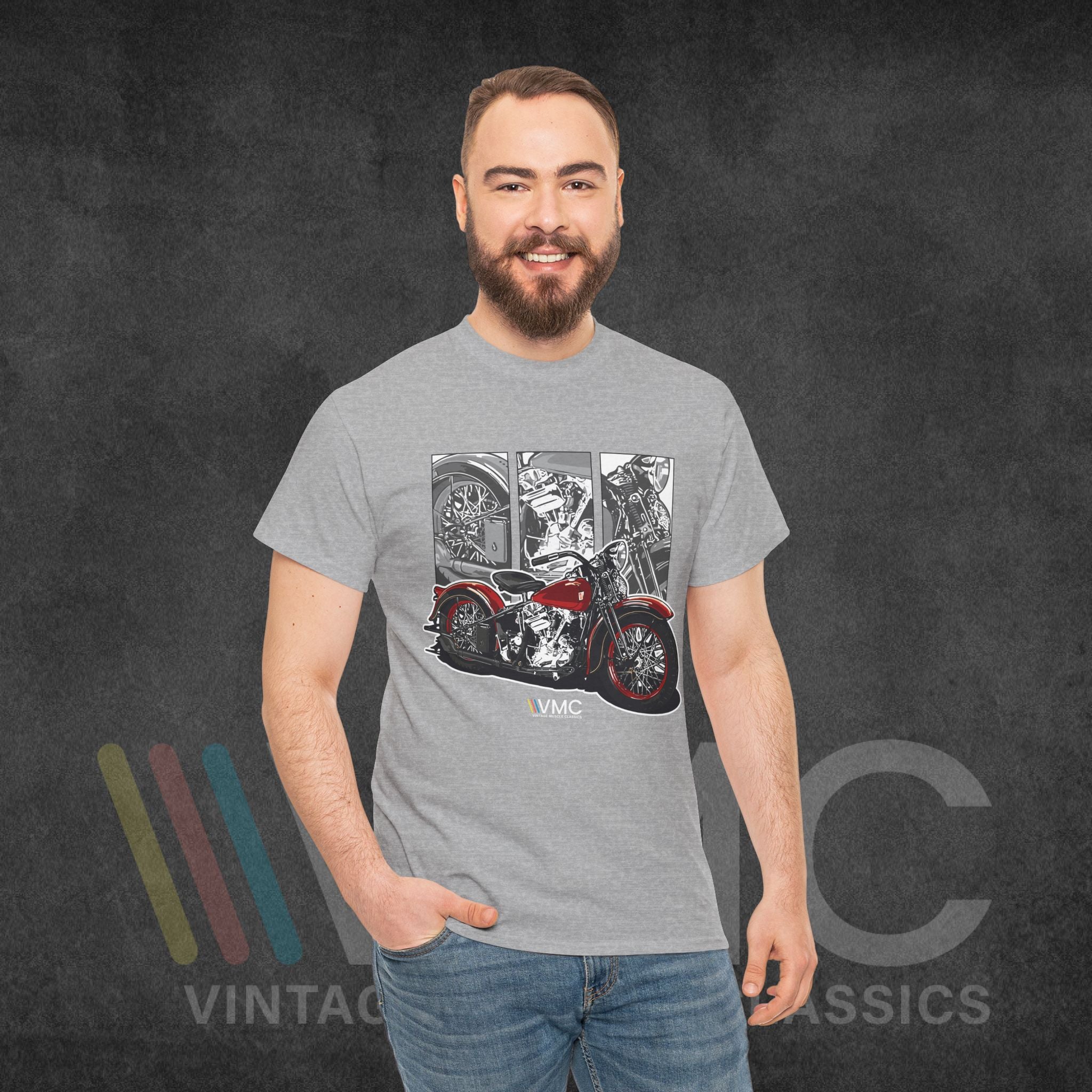 Classic Motorcycle - Unisex Heavy Cotton Tee