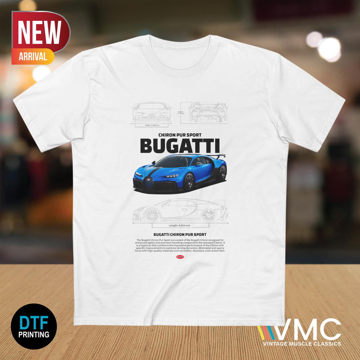 Chiron Pur Sport Bugatti (AS Colour 500) T-Shirt