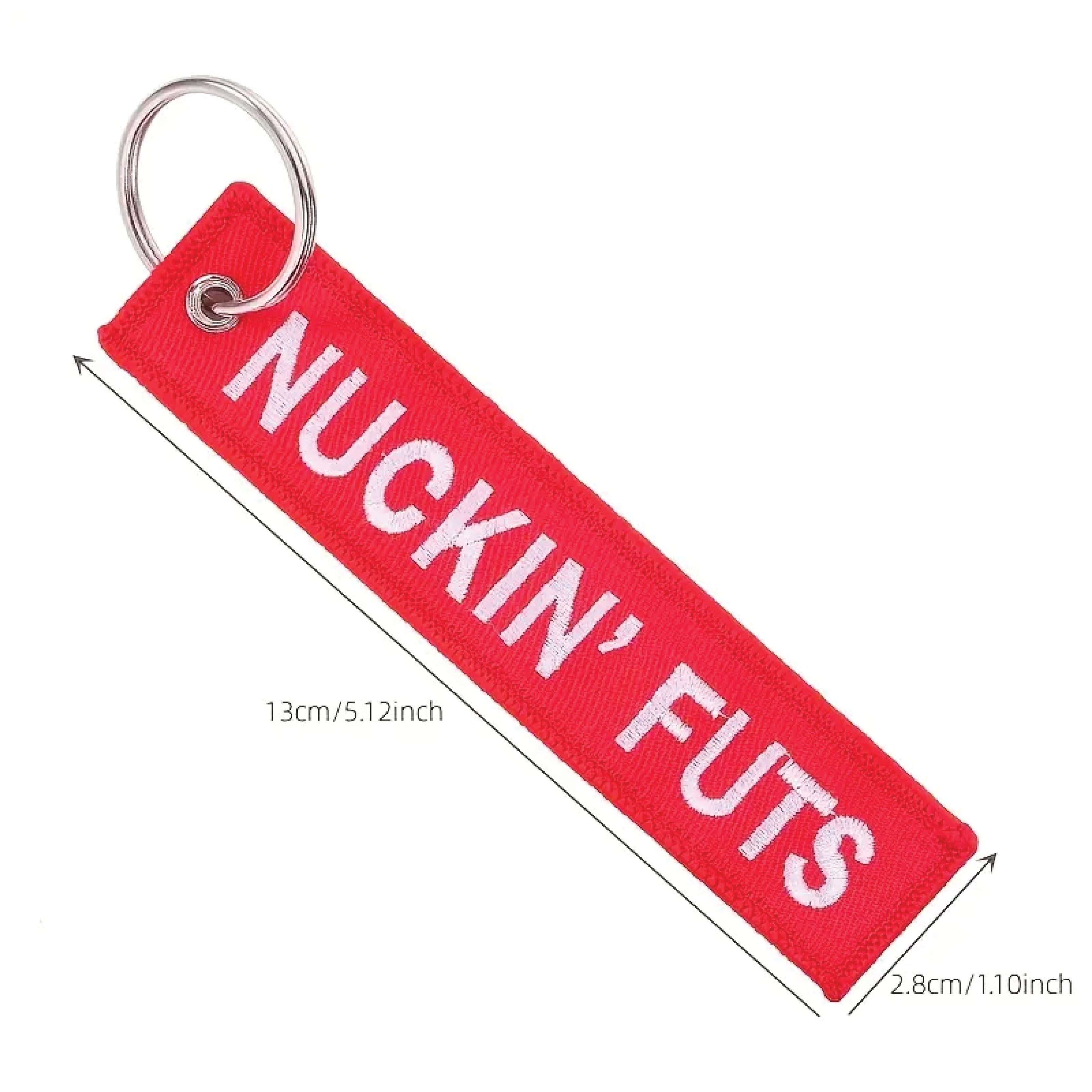 Nuckin Futs - Embroided Key Ring Key Chain