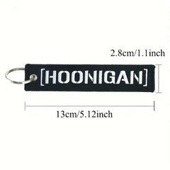 Hoonigan - Embroided Key Ring Key Chain